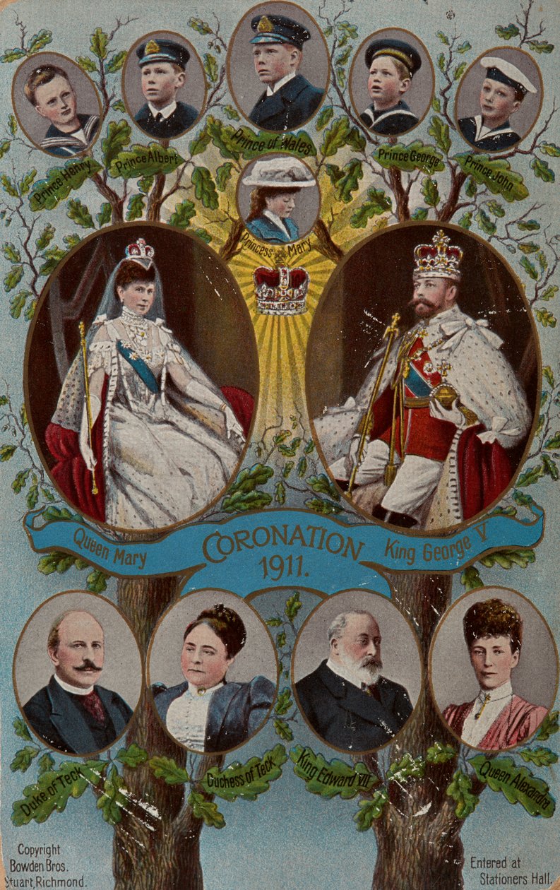 Coronation Postcard by Unknown Artist