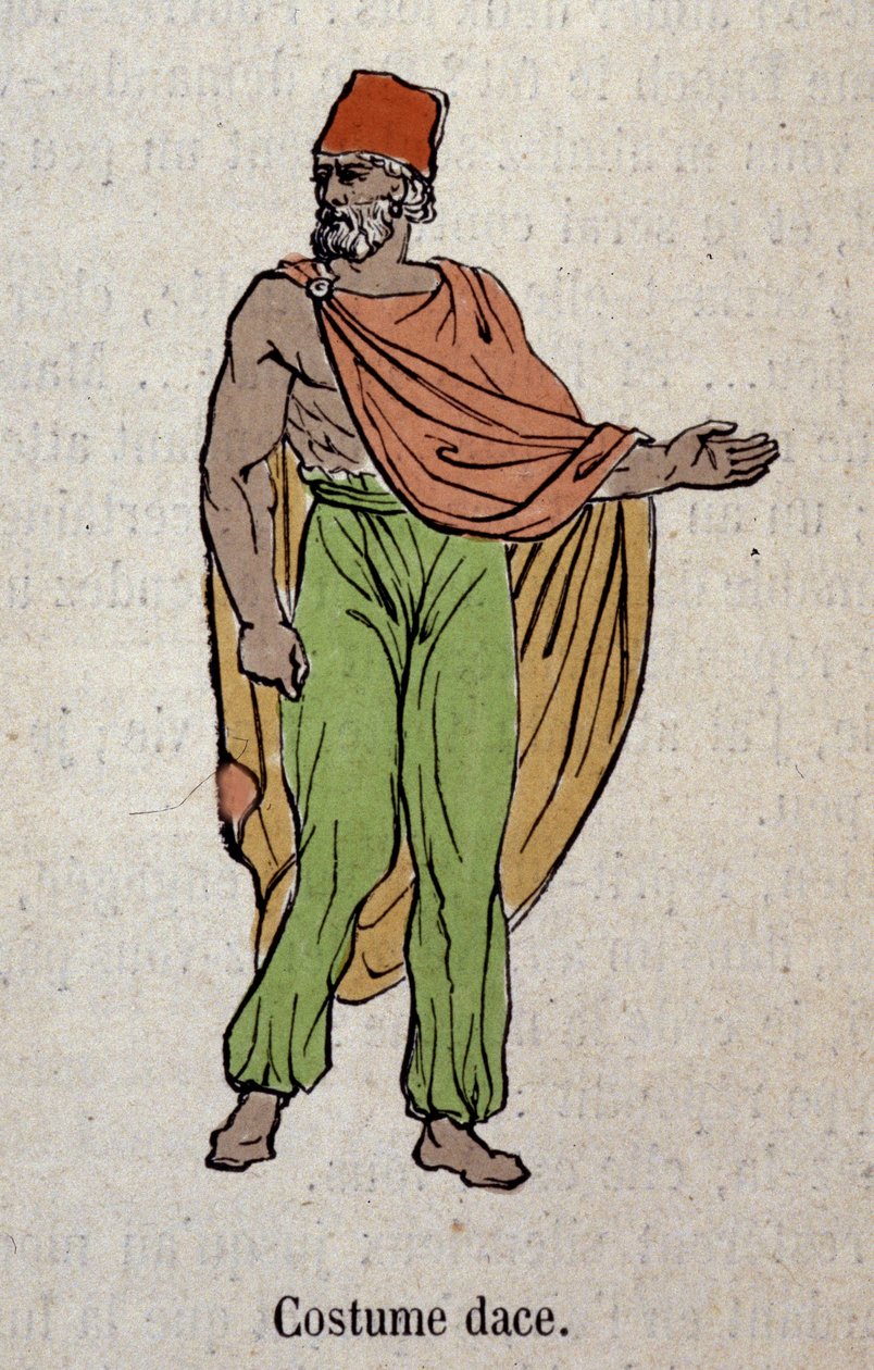 Costume for a man living in Dacie (Dace) by Unknown artist