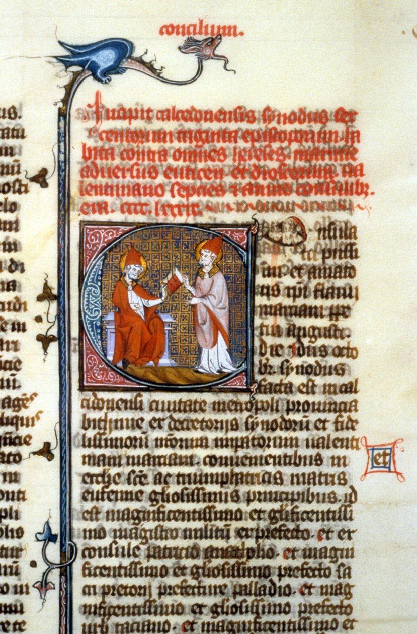 Council of Chalcedon, 451 - Miniature of the Middle Ages by Unknown artist
