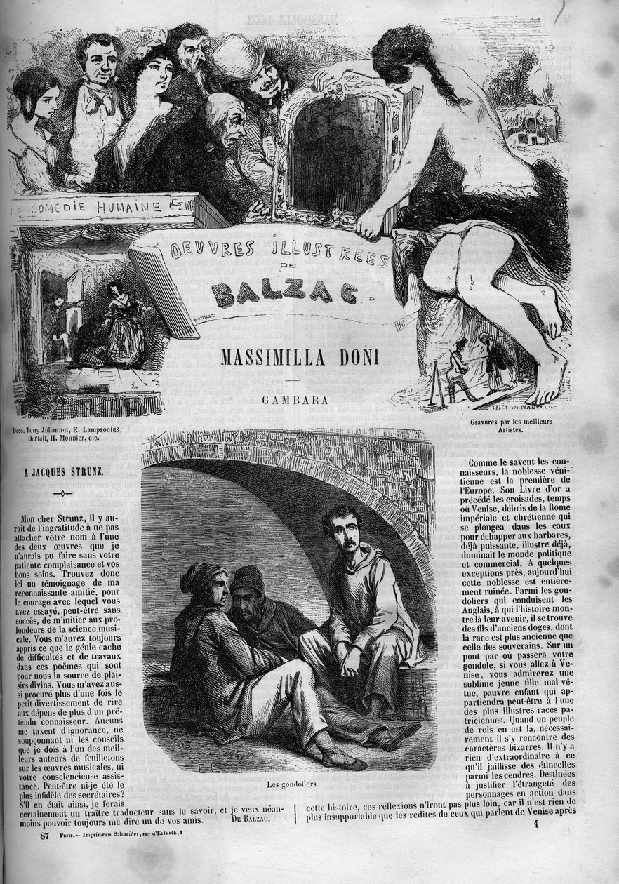 Cover for the novel Massimilla Doni by Unknown artist
