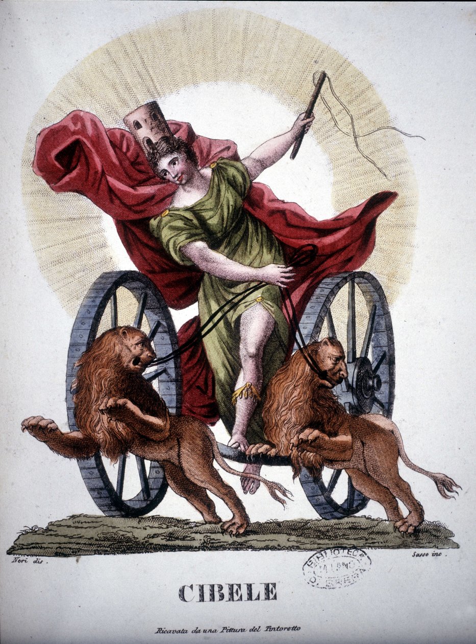 Cybele, Divinity Personifying the Reproductive Power of Nature - in 