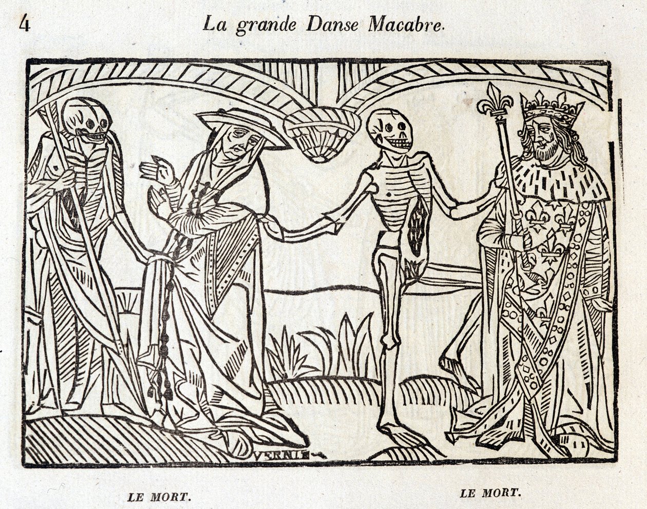 Dance Macabre - Engraving by Unknown artist