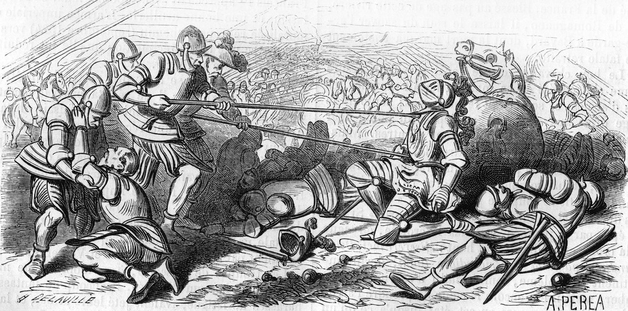Death of Admiral Bonnivet by Unknown artist