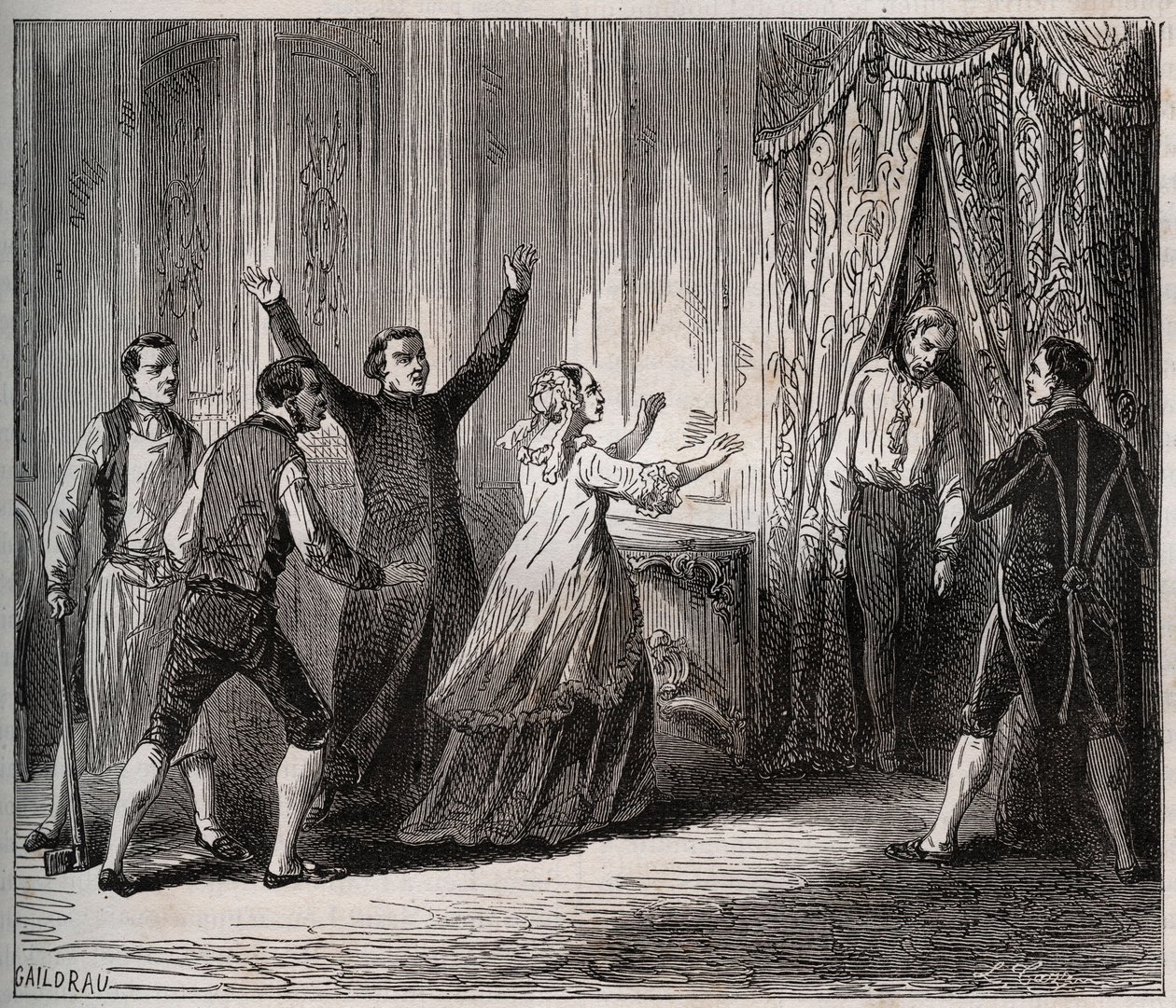 Death of the Prince of Conde (Louis VI Henri de Bourbon Conde) by Unknown artist