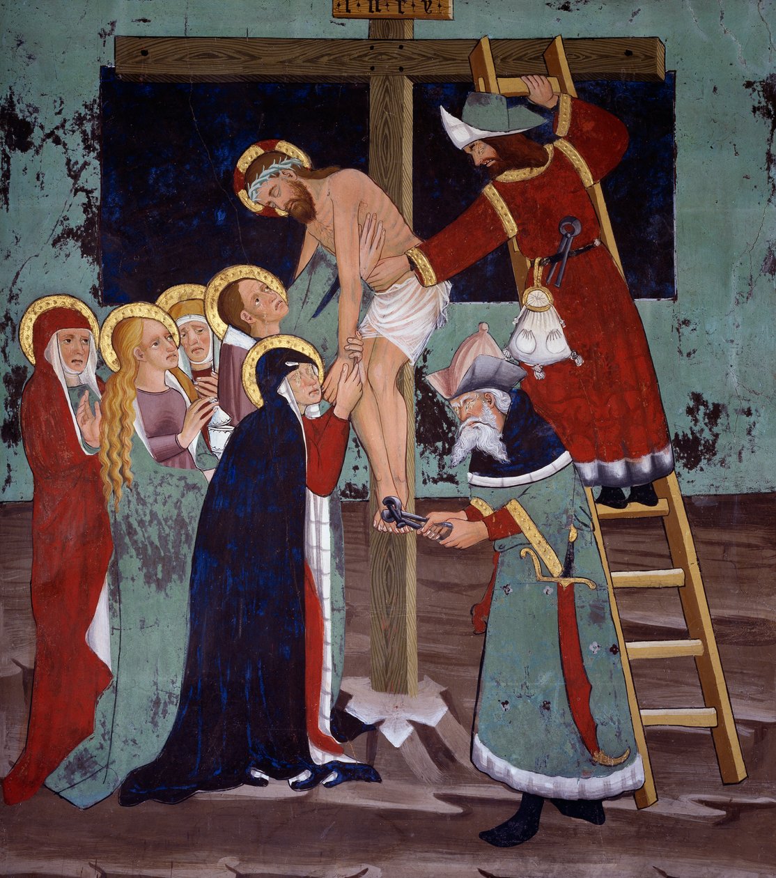 Deposition, Life of Christ, Chapel of St Sebastian, Villard-de-Lans, Rhone-Alpes, France by Unknown artist