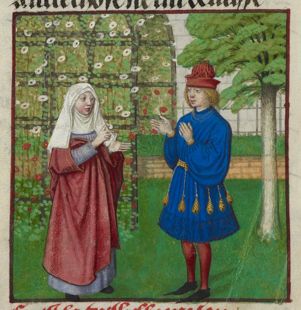 Detail (Raison advising the Lover from 