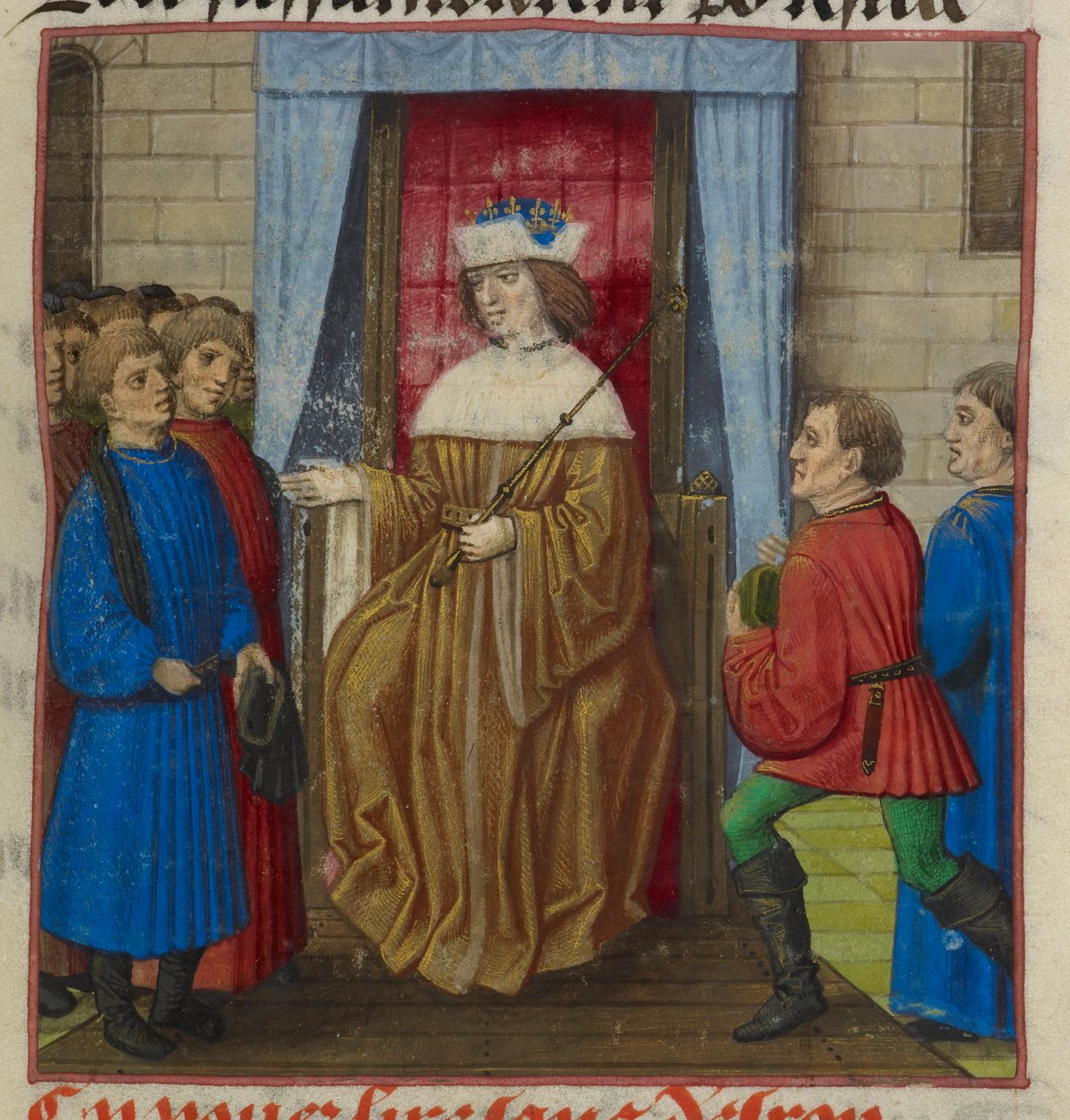 (detail) A king and his court, from 