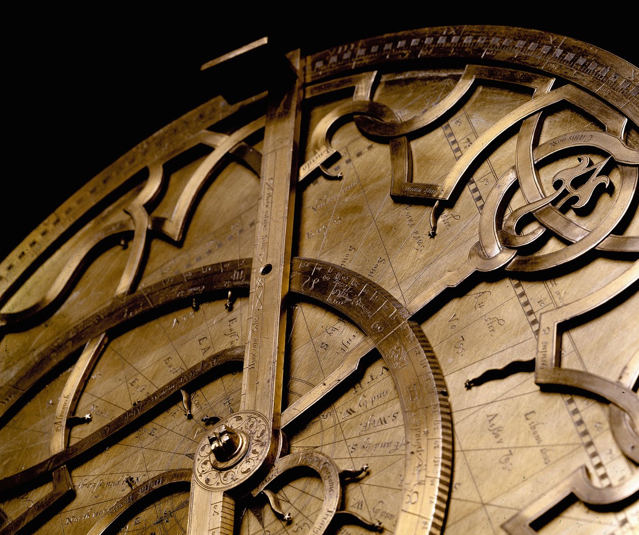 Detail view of a copper astrolabe. Florence, Istituto e Museo di Storia delle Scienze by Unknown artist