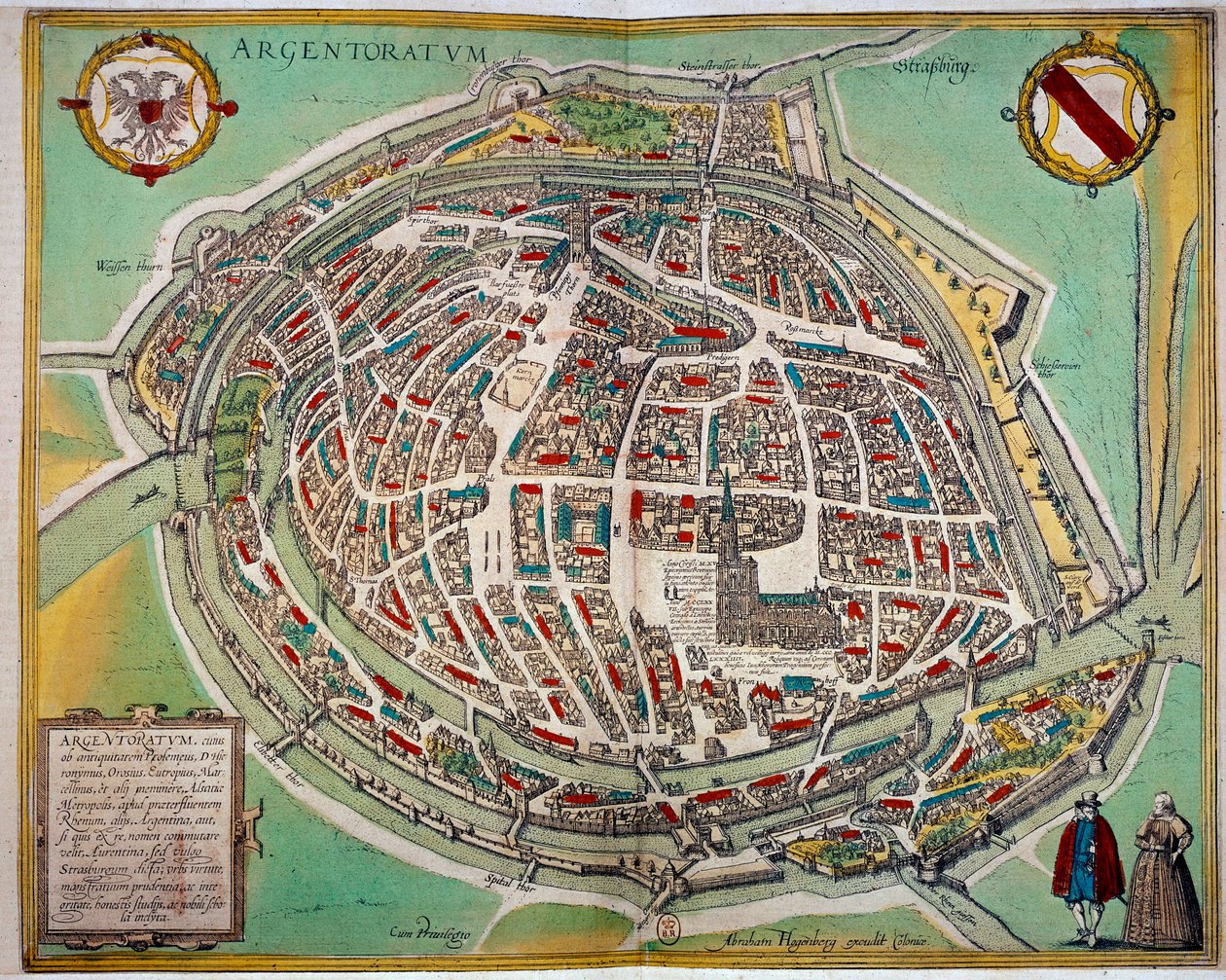 Detailed Map of the City of Strasbourg by Unknown artist