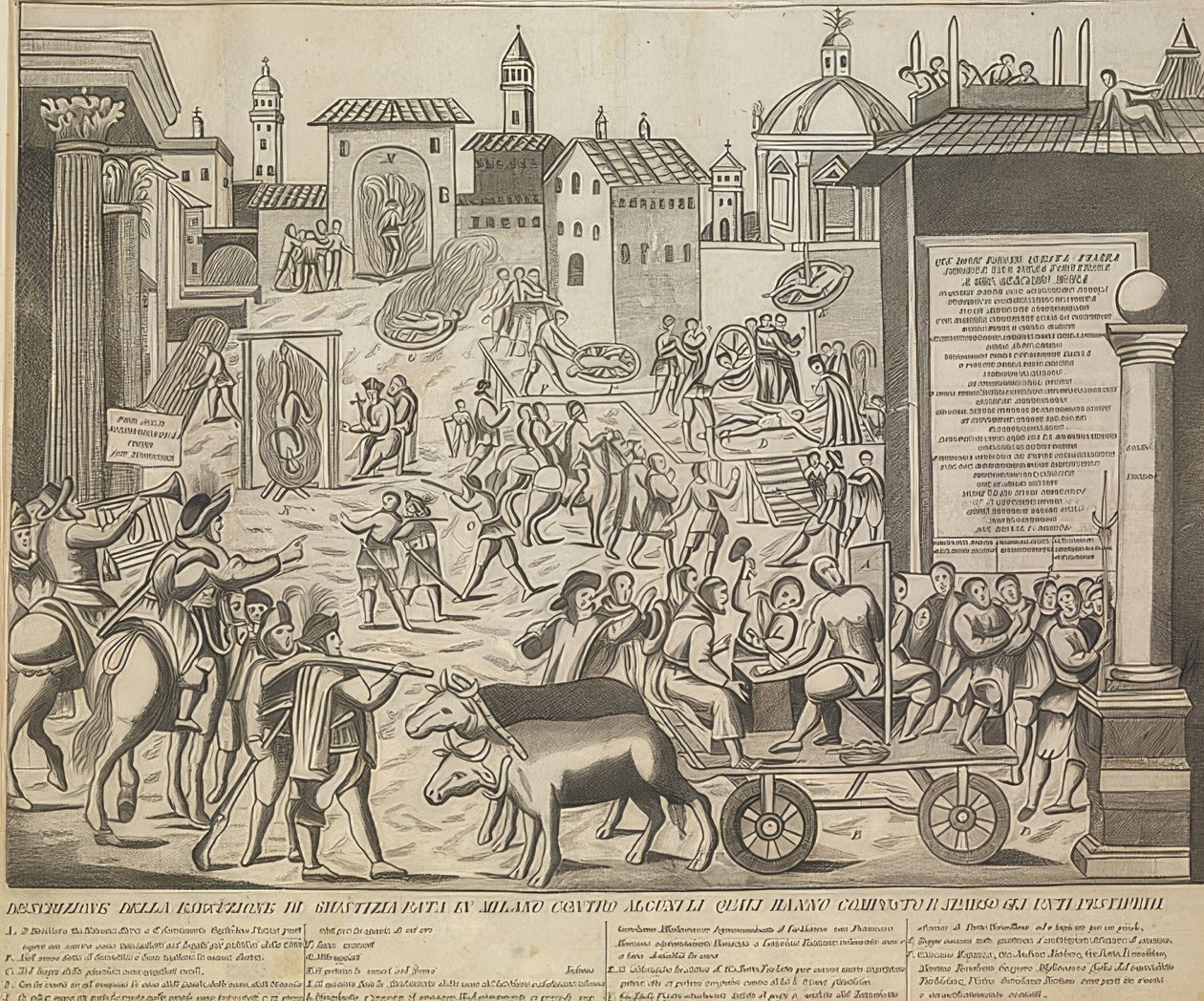 The Great Milan Plague of 1630. Around 1835 by Unknown