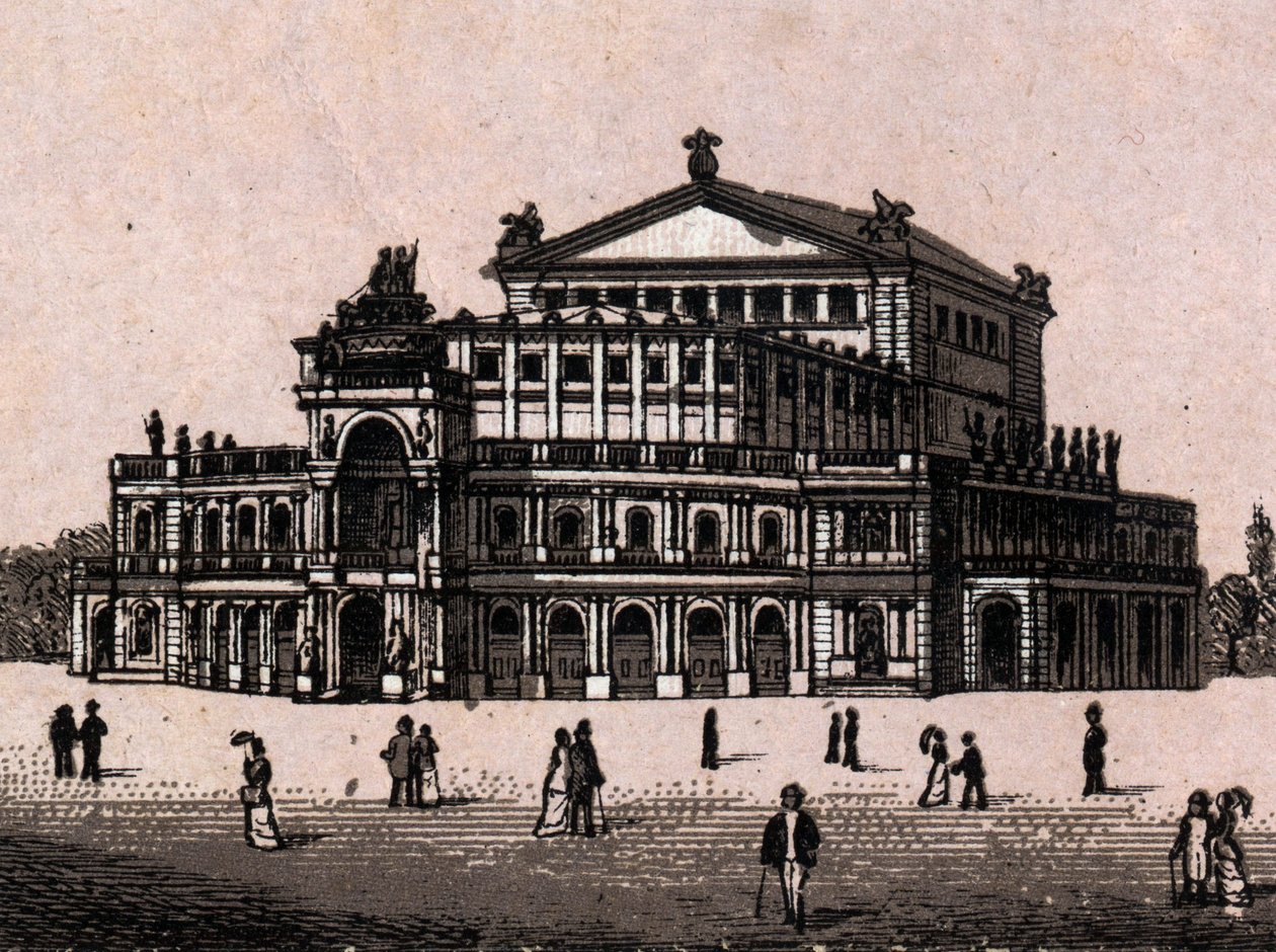 Dresden, Germany: view of the Royal Theatre in Dresden. in 