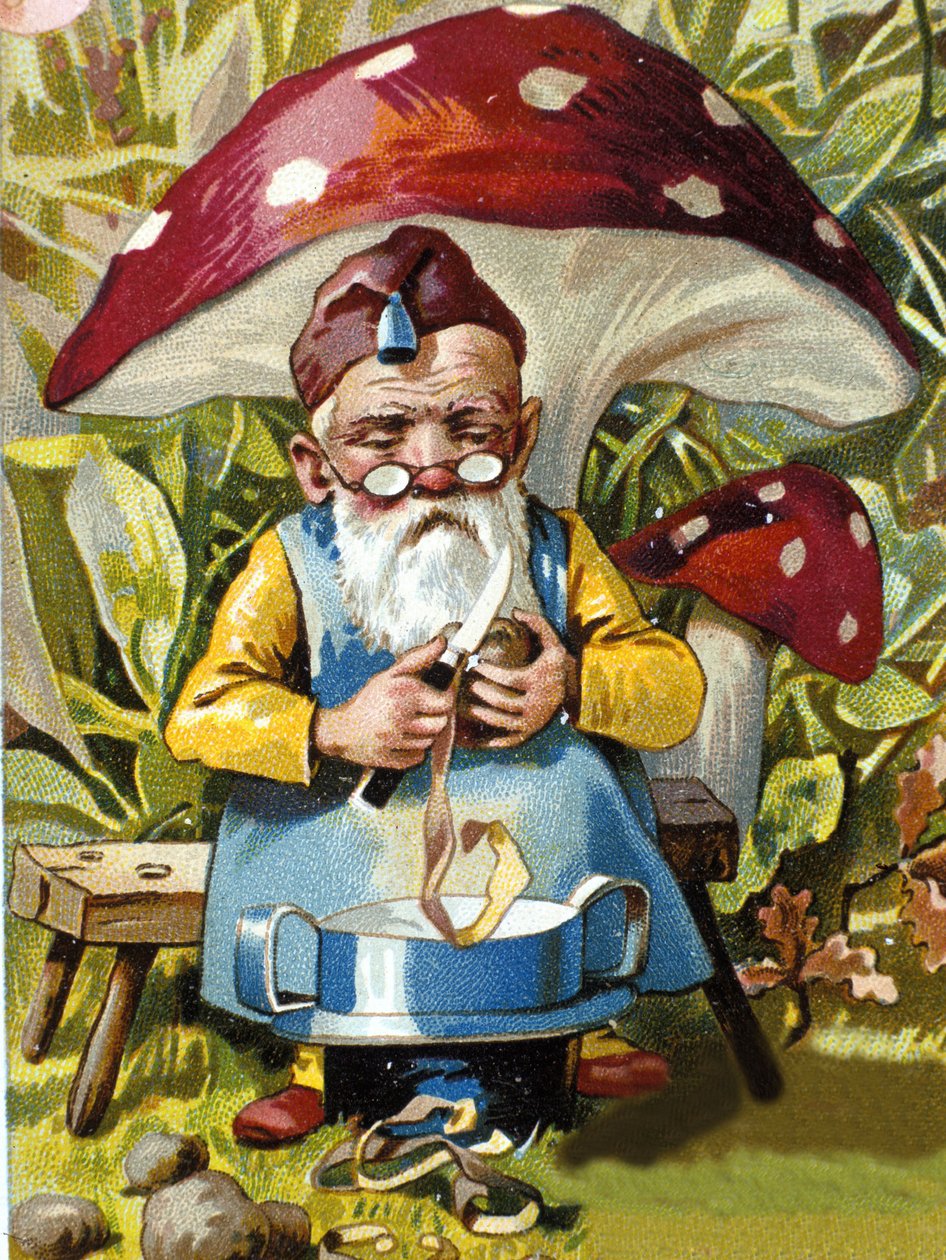 Dwarf or farfadet potato peeler by Unknown artist
