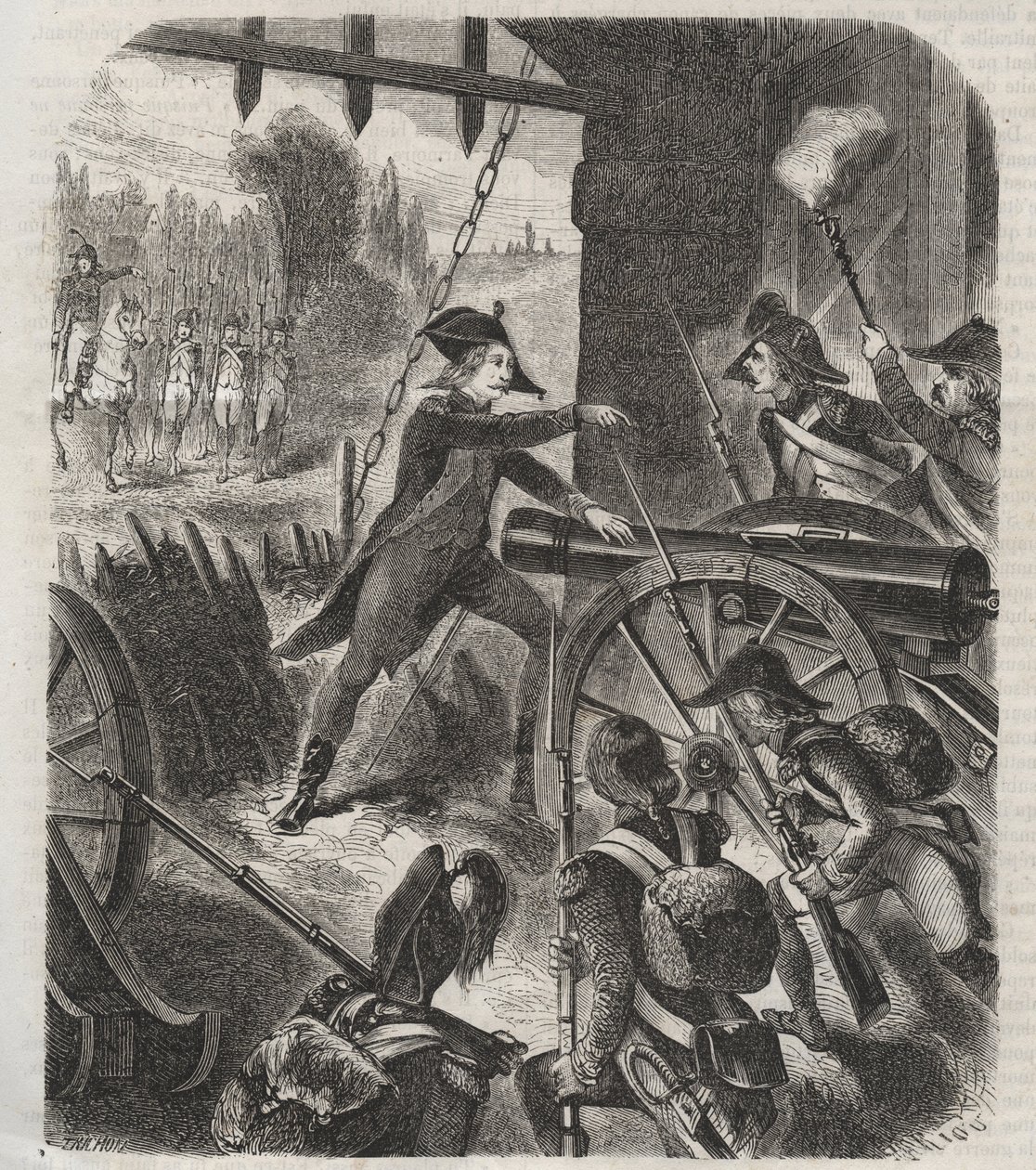 Heroic Act of Desilles - French Revolution: The Case of Nancy. On 31 August 1790, the Marquis de Bouille Launched a Repression Against the Soldiers of the Garrison of Nancy by Unknown artist
