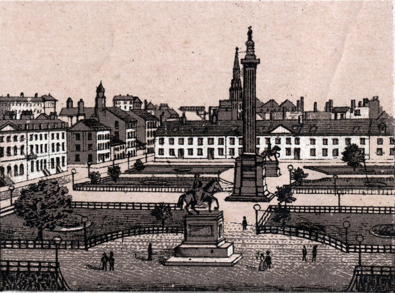 Edinburgh, Scotland: View of George Square in Edinburgh. in “The World Illustrates 168 Views” Undated (late 19th century) by Unknown artist