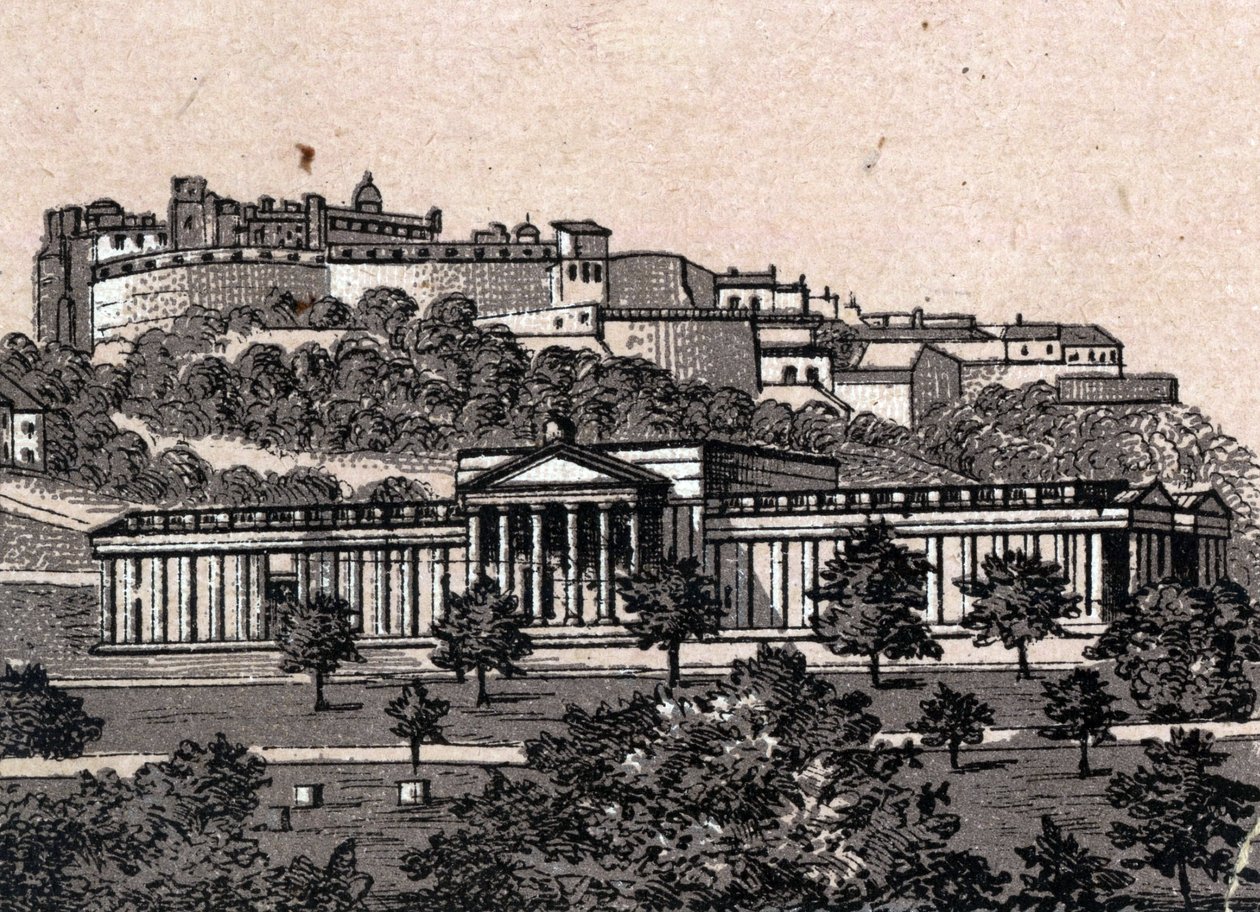 Edinburgh, Scotland: view of the National Gallery by Unknown artist