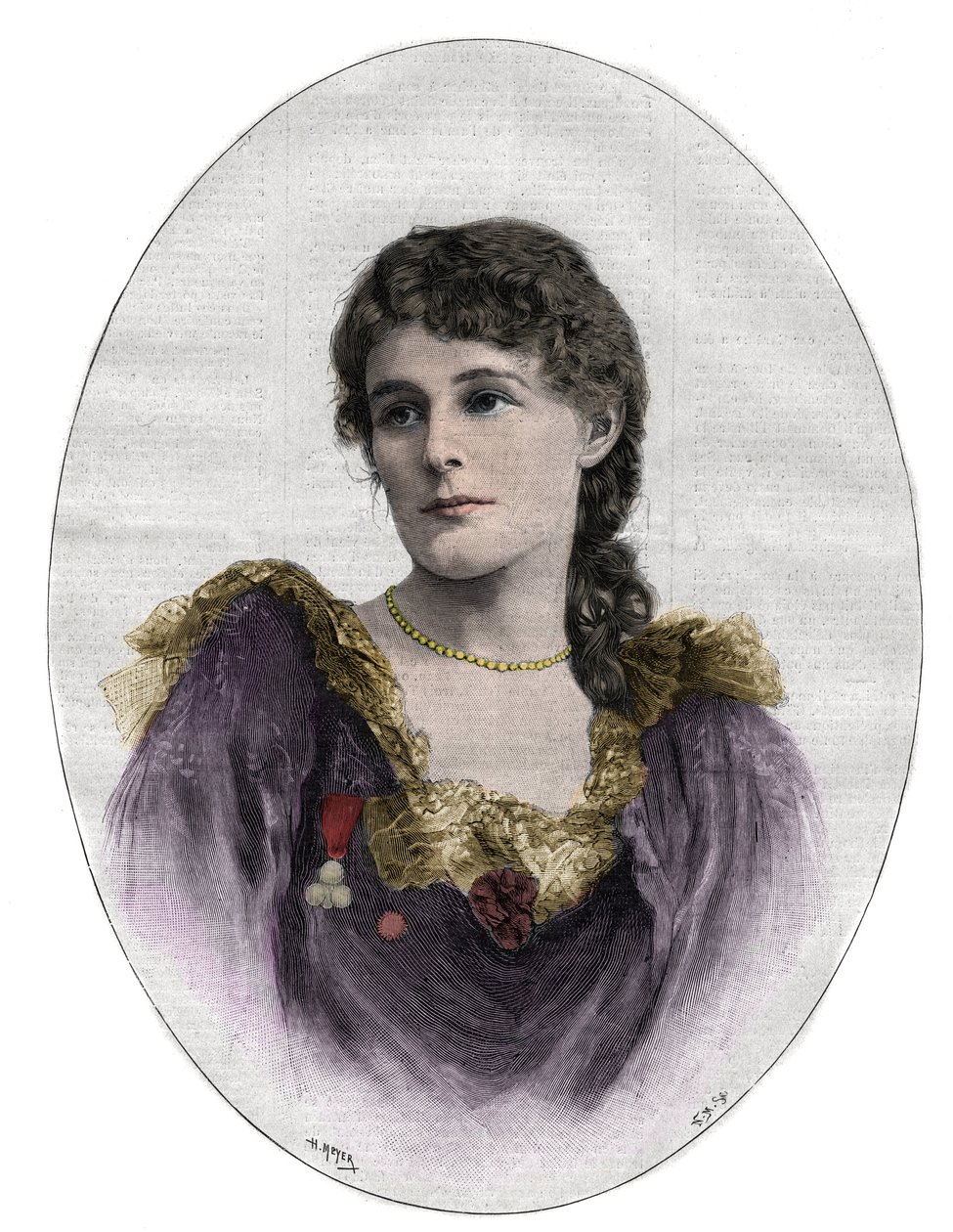 Portrait of Edith Maud Gonne, Irish Revolutionary by Unknown artist