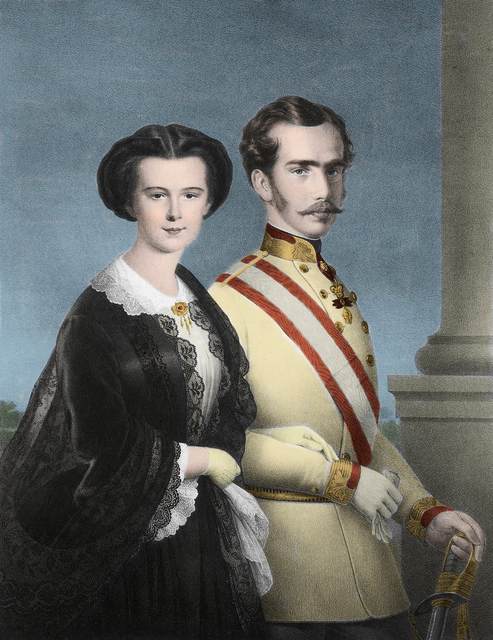 Portrait of Emperor Franz Joseph I of Austria and Empress Elizabeth of Austria (Sissi) by Unknown artist