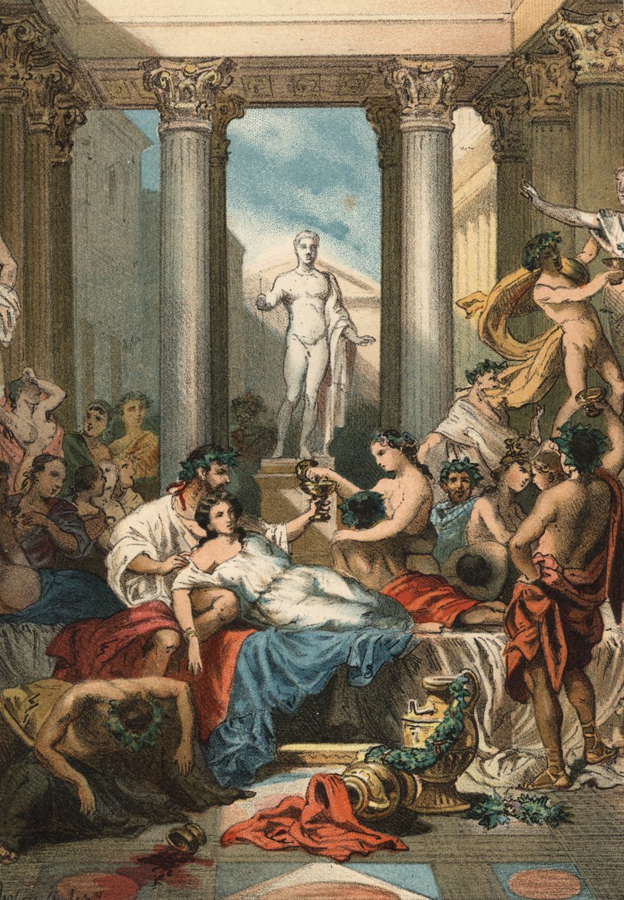 Portrait of Emperor Nero (37 - 68) and his wife Poppaea by Unknown artist
