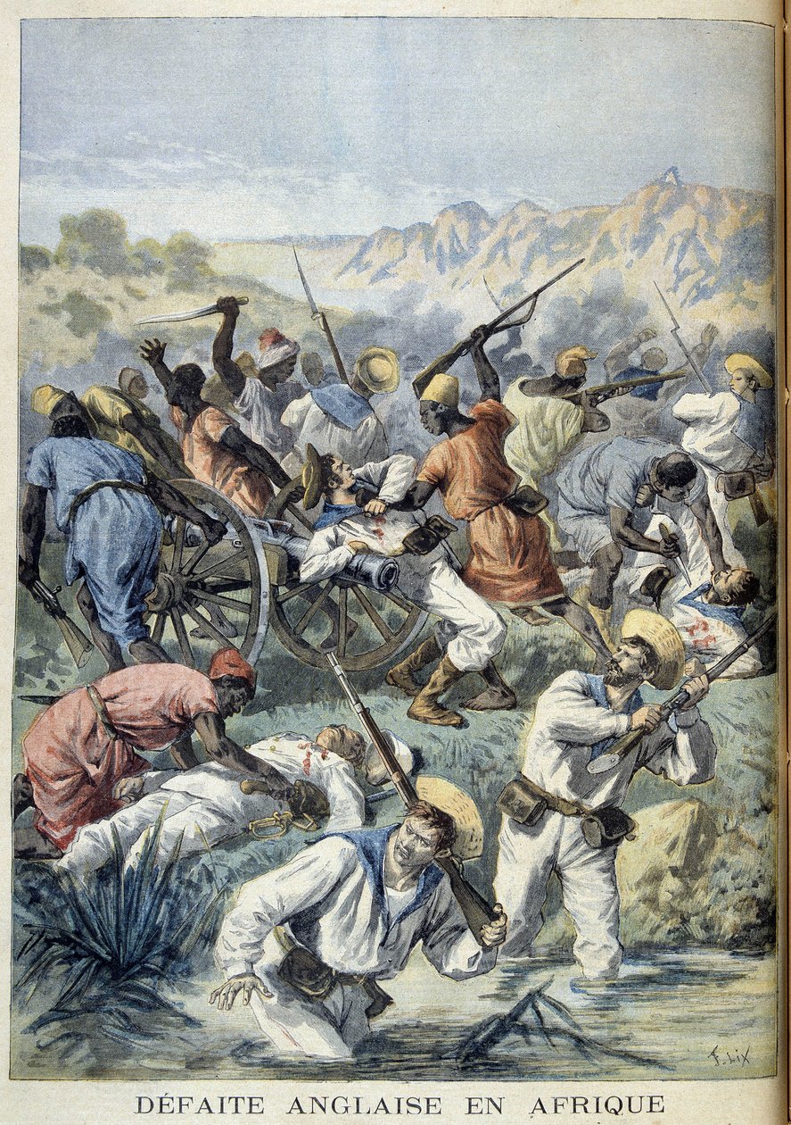 English defeat in Africa - in “Le Petit Journal” of 05/03/1894 by Unknown artist