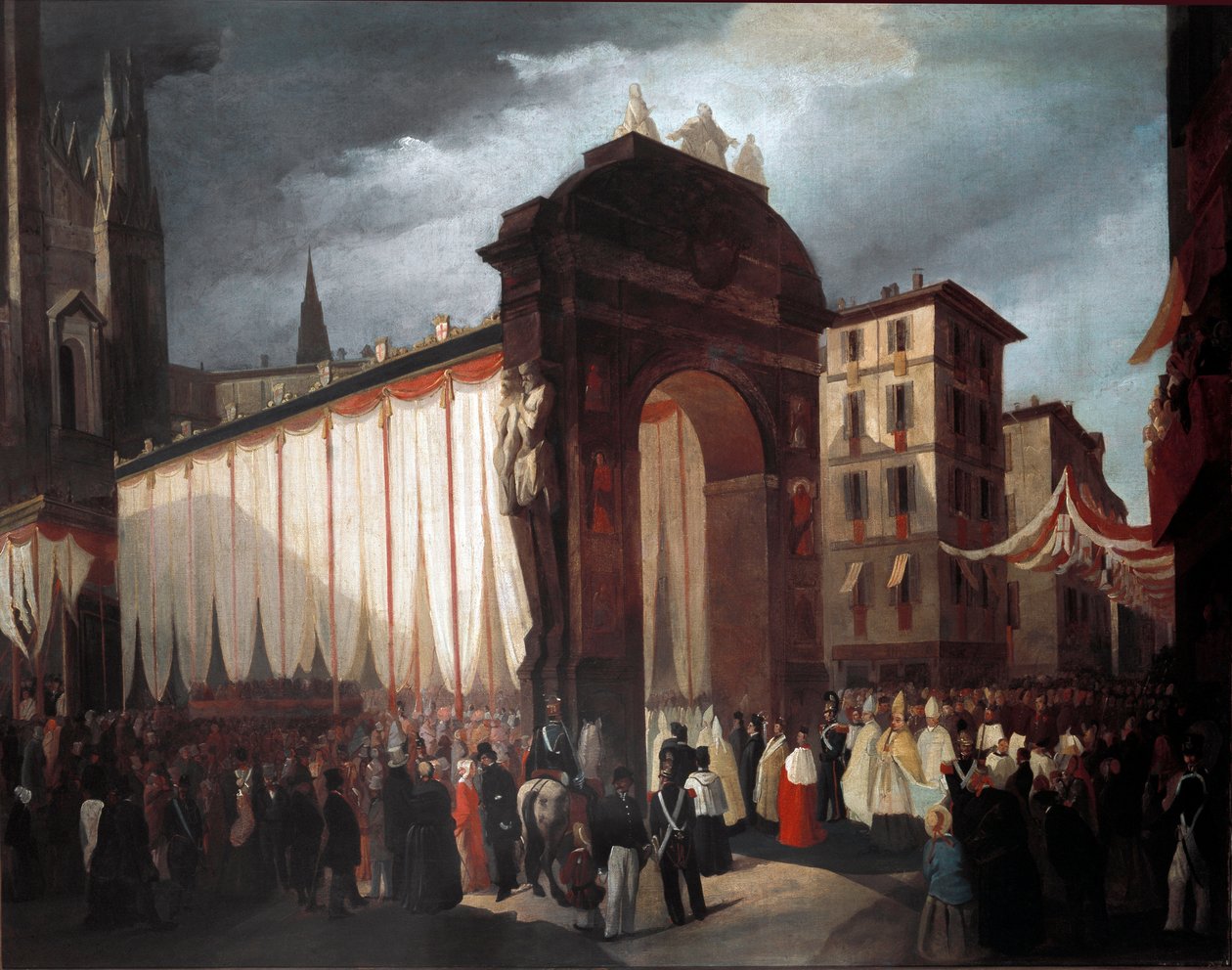 Entry of the New Archbishop of Milan on December 5th 1847 by Unknown artist