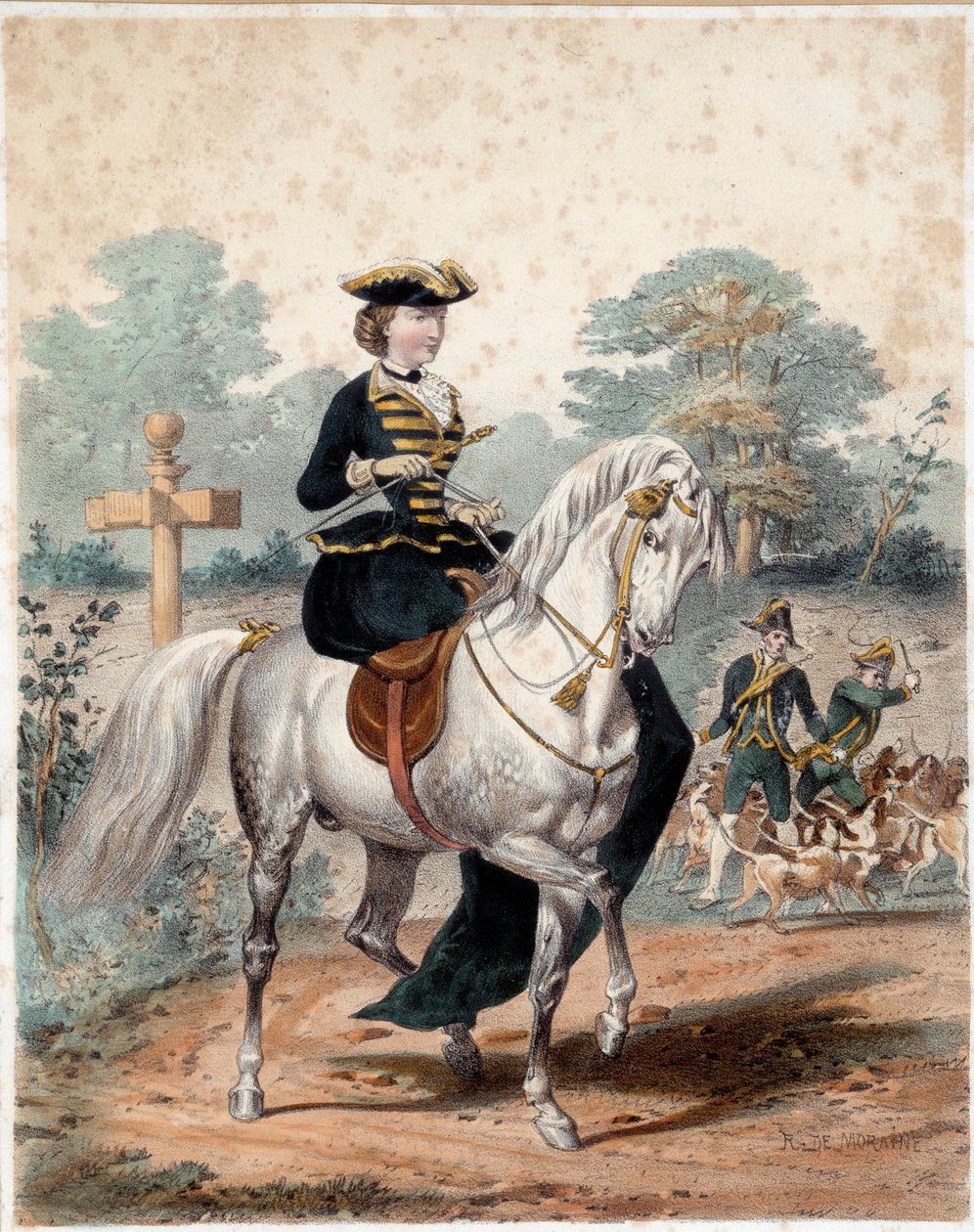 Equestrian Portrait of Empress Eugenie by Unknown artist