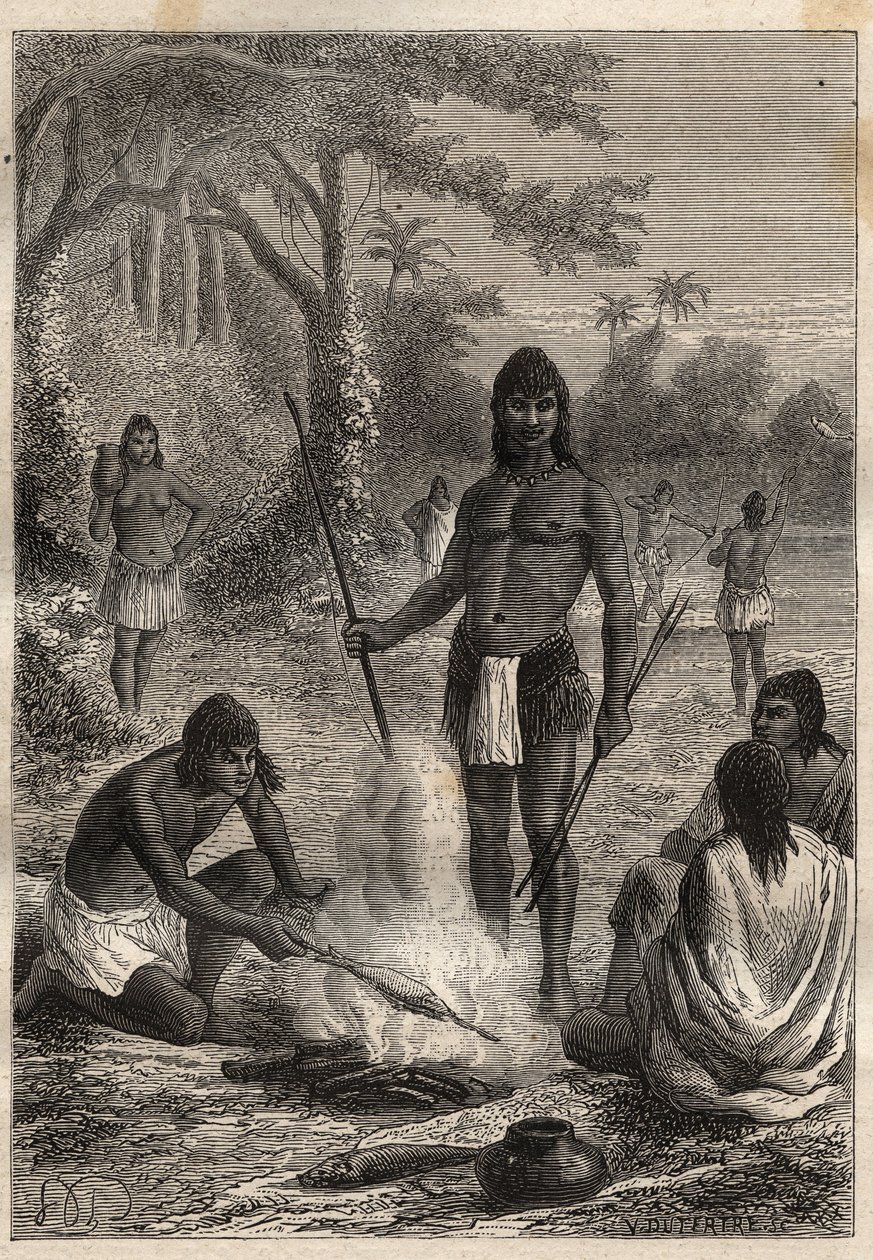 Expedition to America by Alexander von Humboldt and Aime Bonpland: Omaguas Indians by Unknown artist