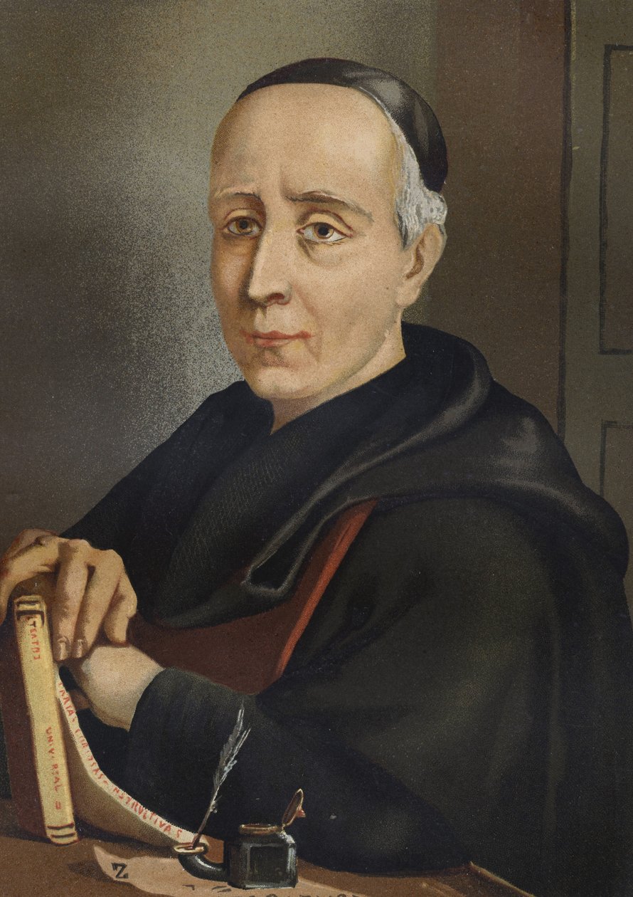 FEIJOO y MONTENEGRO, Benito Jeronimo (1673-1764). Spanish writer and essayist - portrait by Benito Jeronimo or Feijoo (1676-1764). Spanish theologian and medicine after 