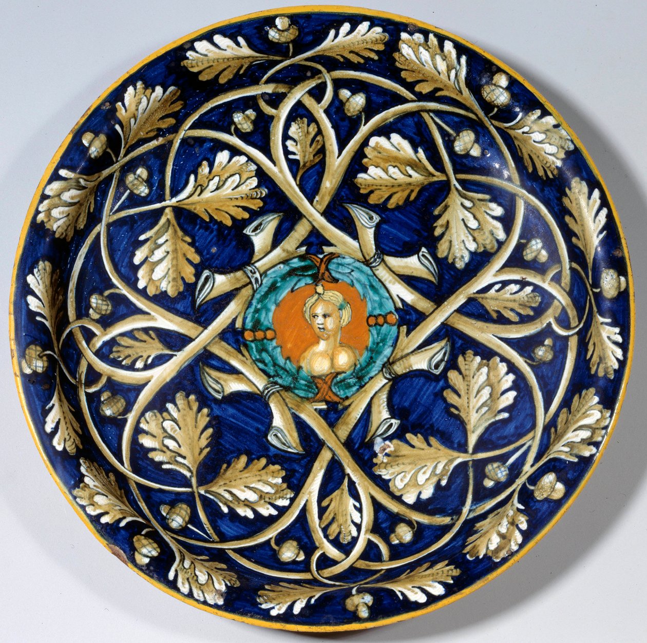 Faience Plate with a Female Bust by Unknown artist