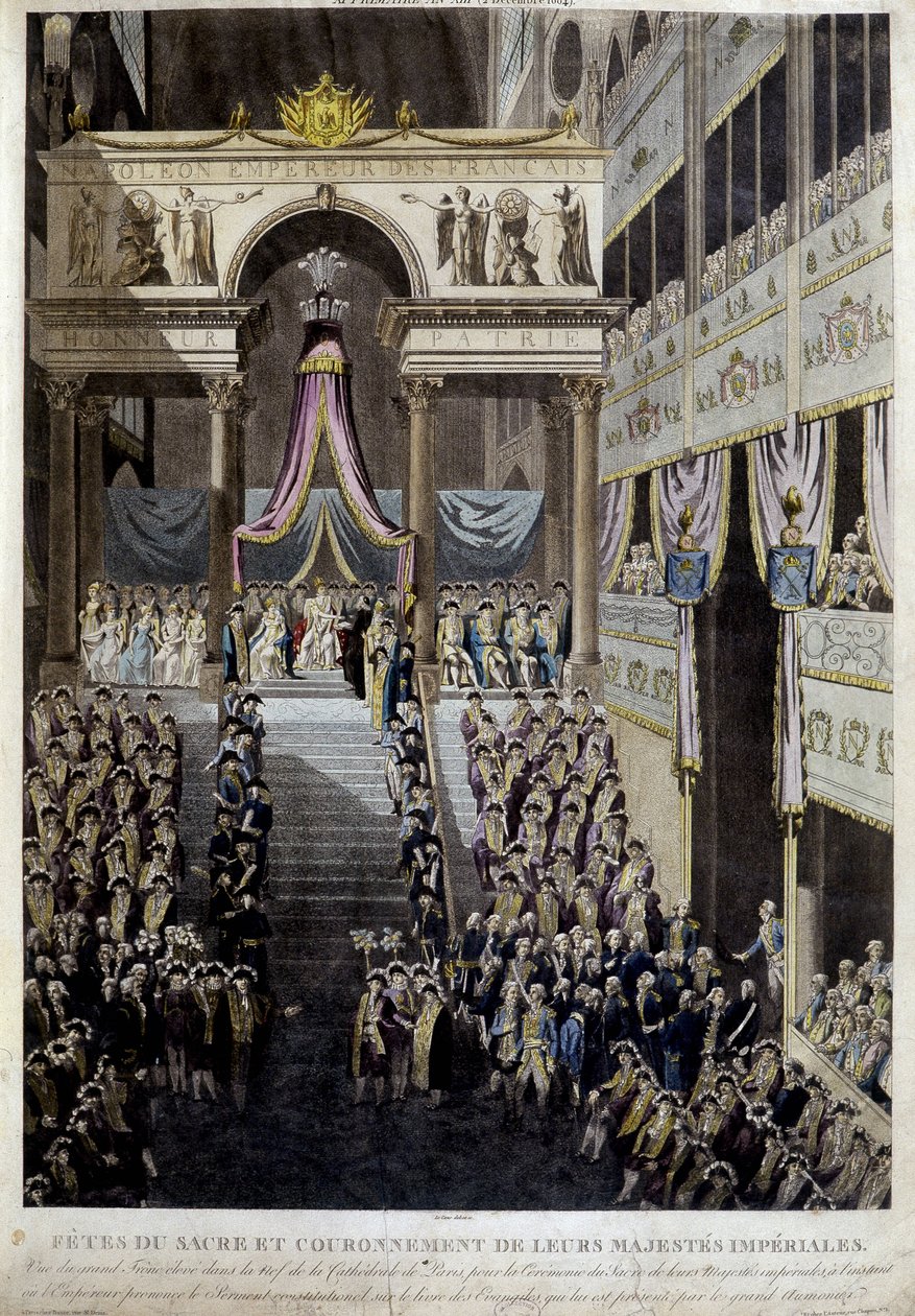 Feast of the coronation and coronation of their imperial majesties in 1804 by Unknown artist