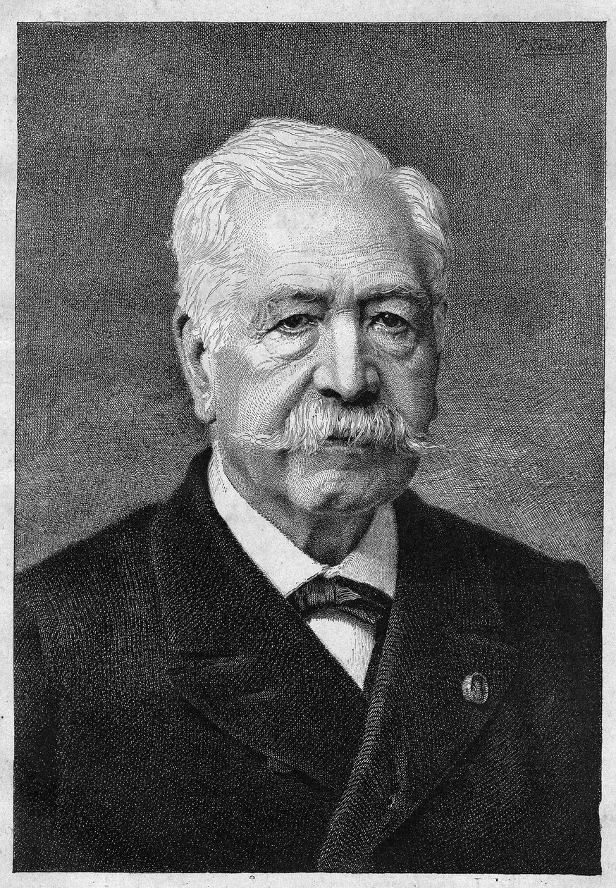 Ferdinand de Lesseps, French diplomat and administrator (1805-1894) by Unknown artist