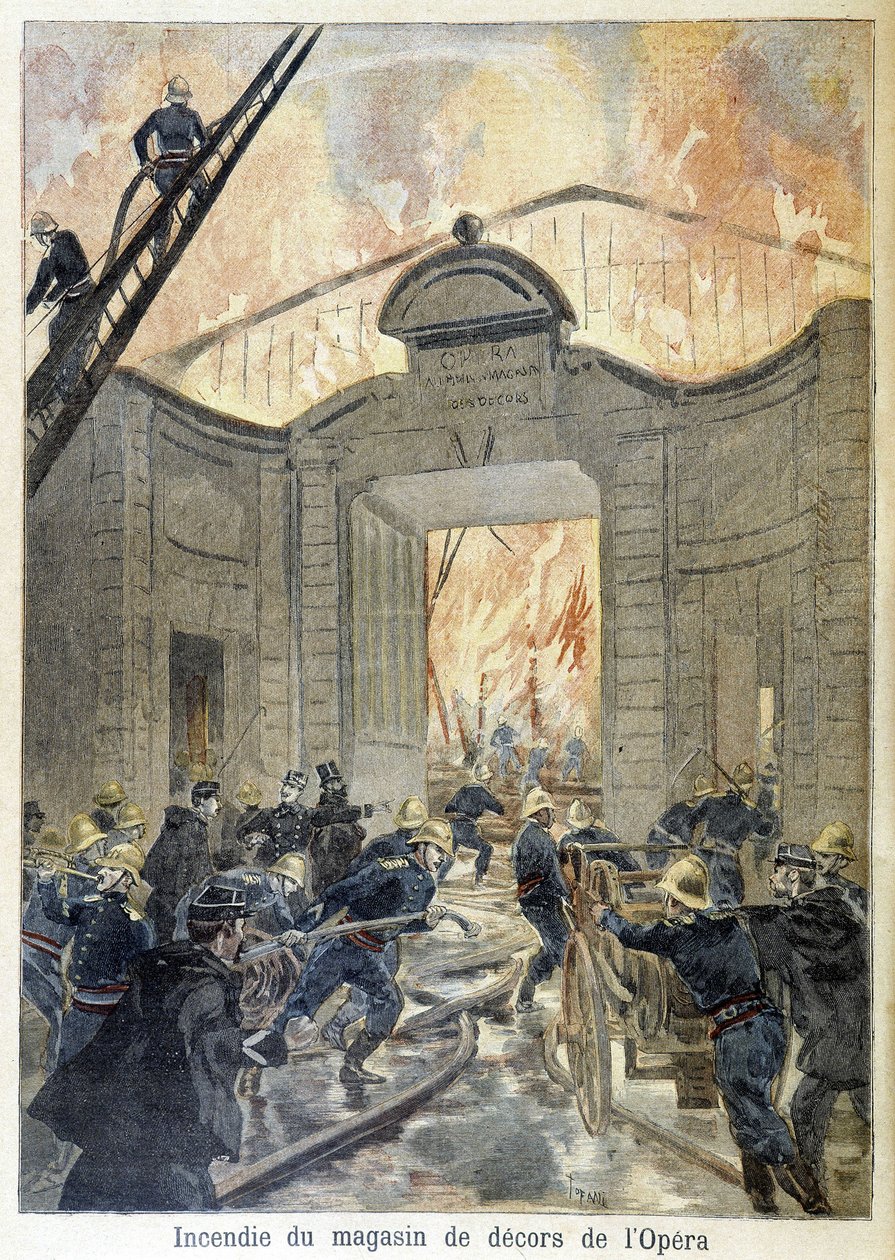 Fire Brigade Intervention During the Fire of the Opera