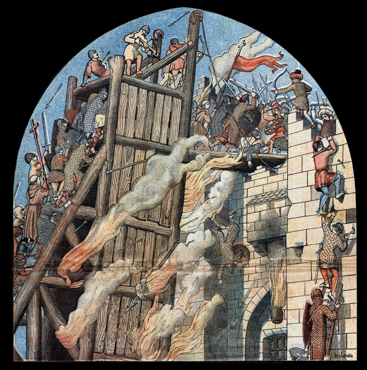 First Crusade: the siege and the capture of Jerusalem by the crusaders ...