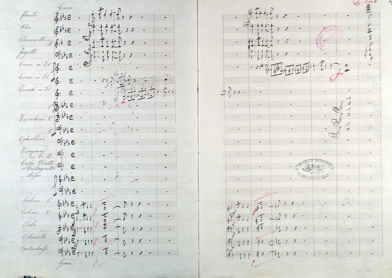 First page of Capriccio brilliant on the theme of Jota Aragonese by Mikhail Glinka by Unknown artist