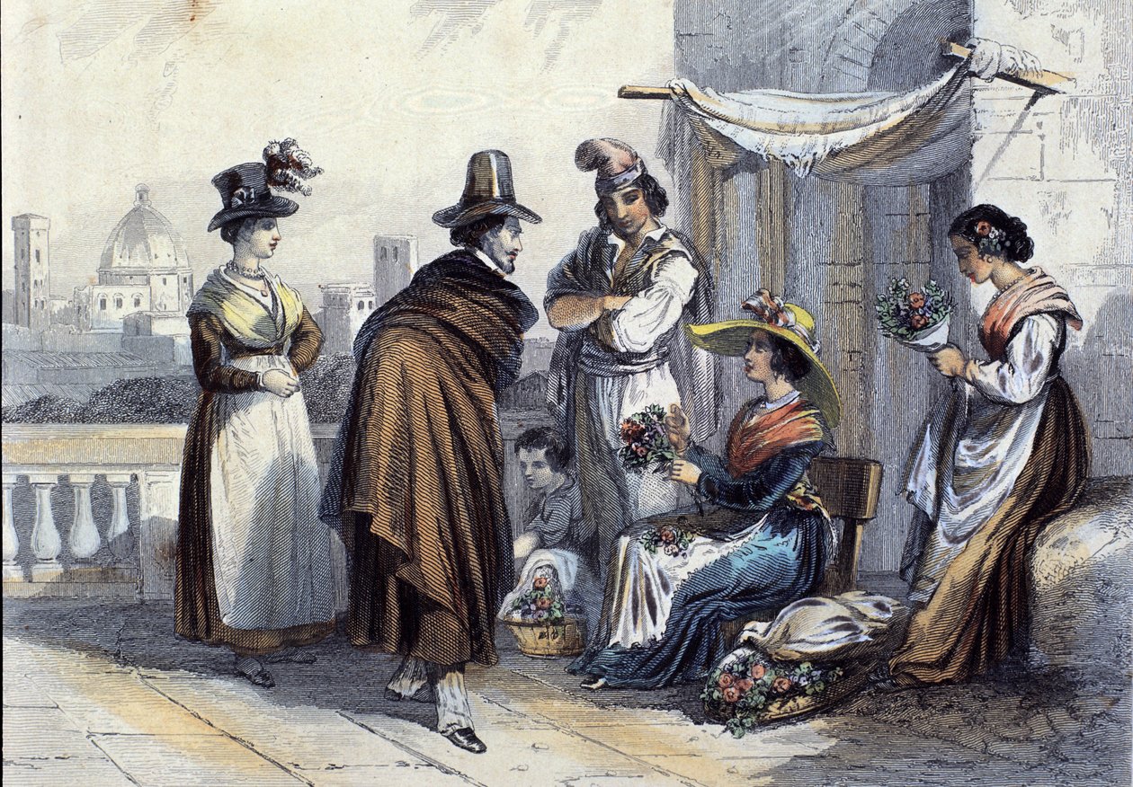 Florist in Florence by Unknown artist