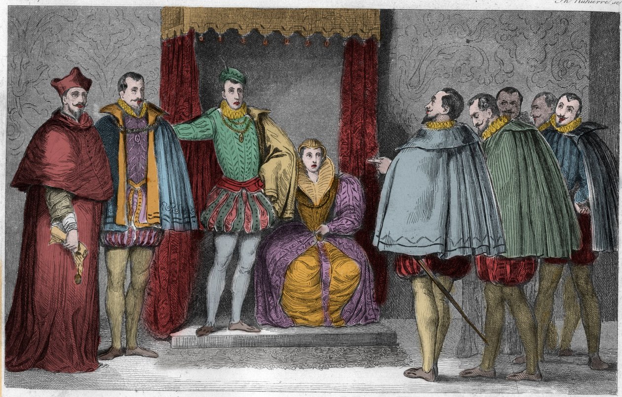 Francis II Tells the Parliamentary Deputies that the Duke of Guise and the Cardinal Will Govern the State by Unknown artist