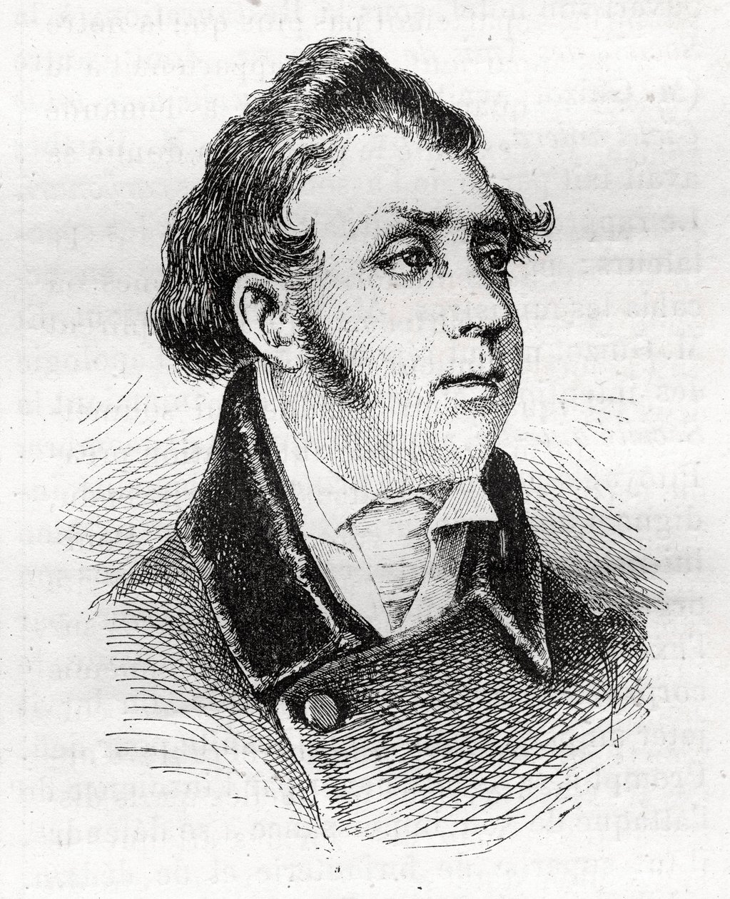 Francois Charles Dulong - French lawyer and politician - 1792-1834 - engraving by Unknown artist