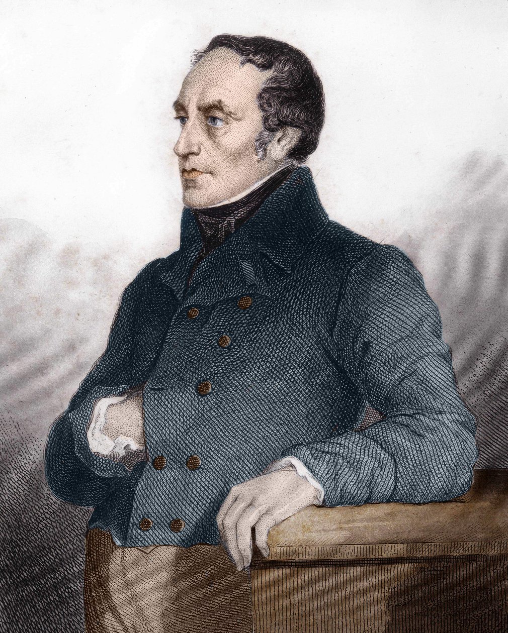 François Guizot (1787 - 1874), French politician and historian - engraving in 
