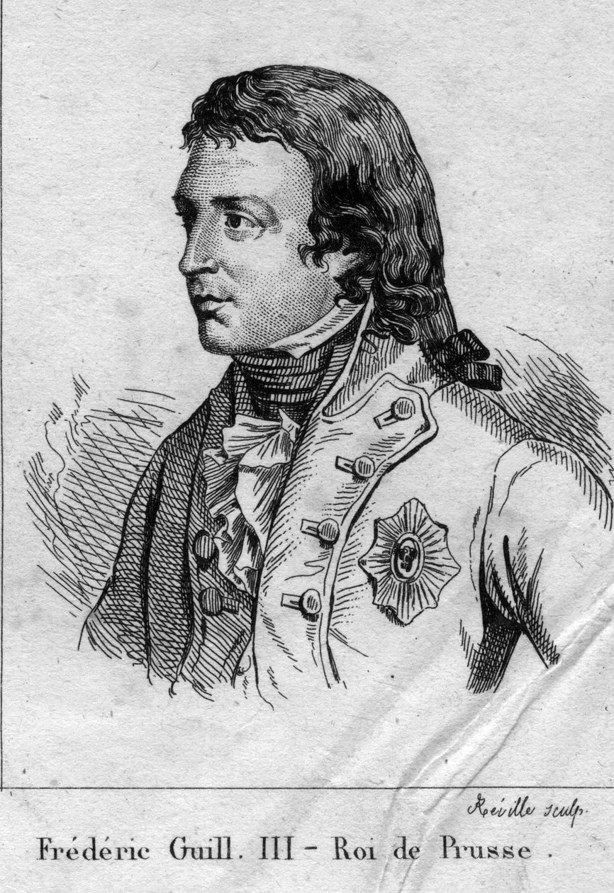 Frederick William III of Prussia - Portrait of Frederic William III of Prussia (1770-1840) King of Prussia by Unknown artist