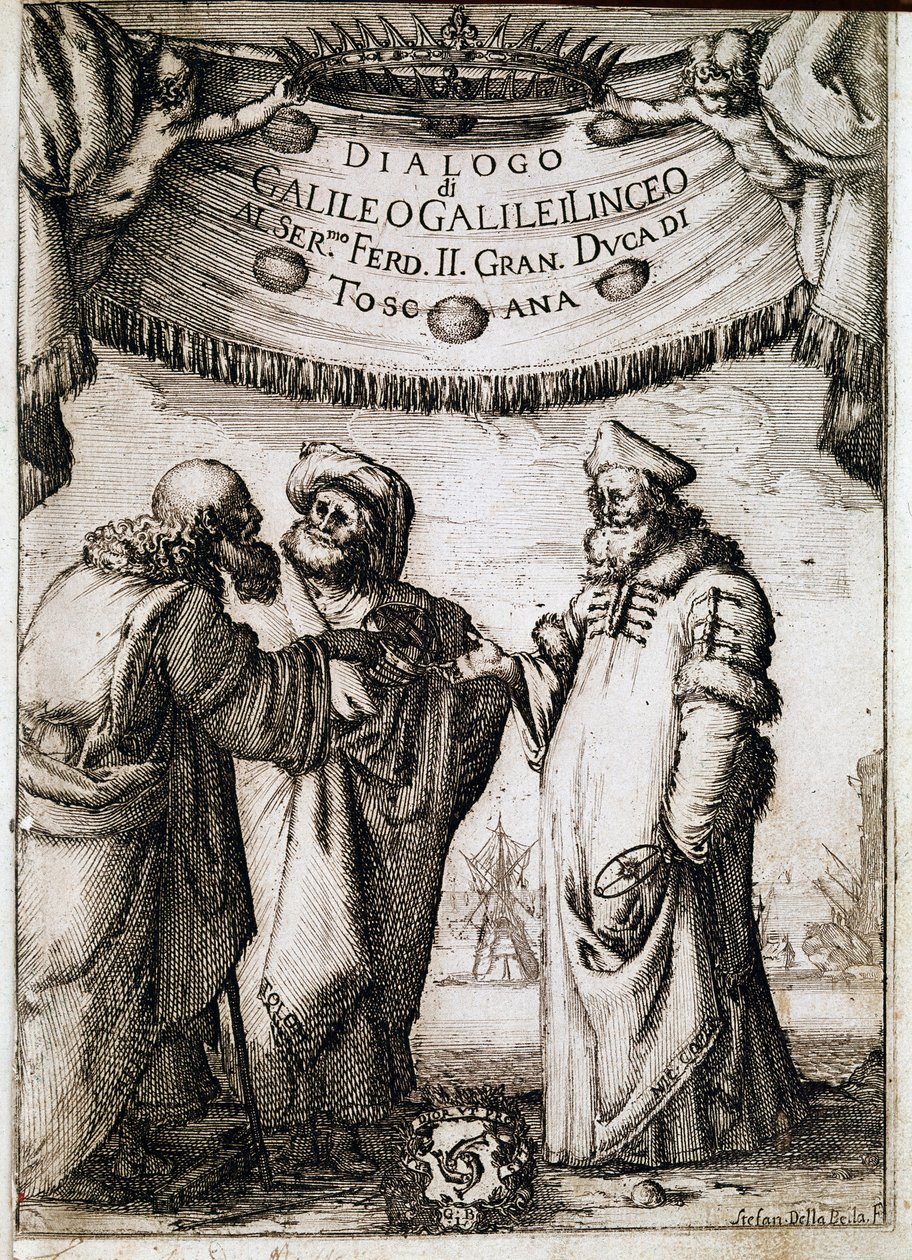 Frontispiece of Dialogue on the Two Great Systems of the World by Unknown artist