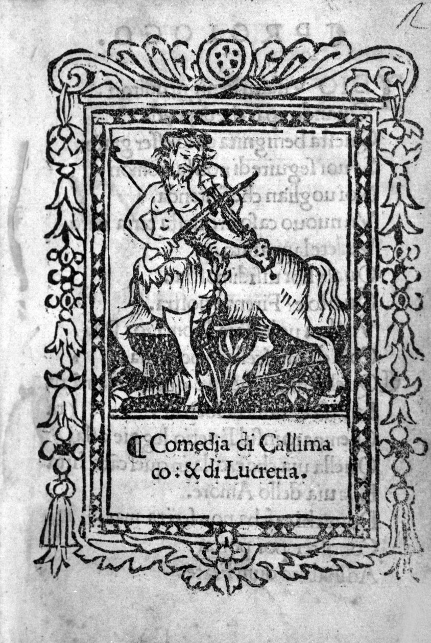 Frontispiece of the Comedy 