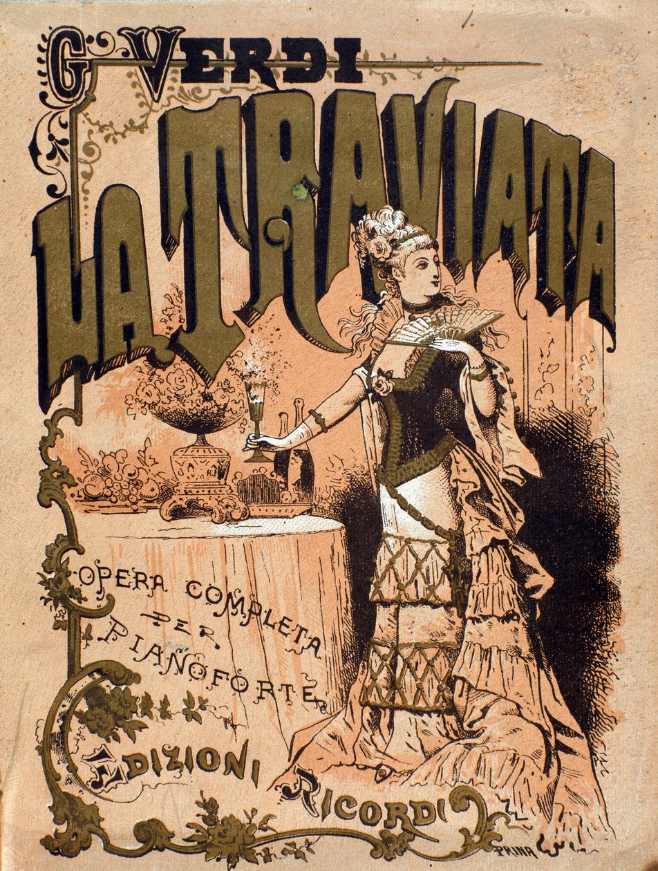 Frontispiece of the Score of the Opera 'La Traviata' by Giuseppe