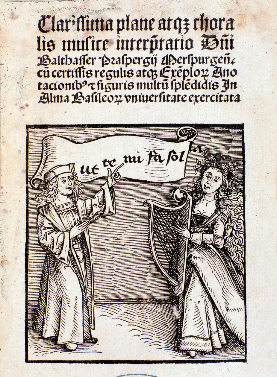 Frontispiece of Clarissima plane atque choralis musice interpretati by Prasperg by Unknown artist