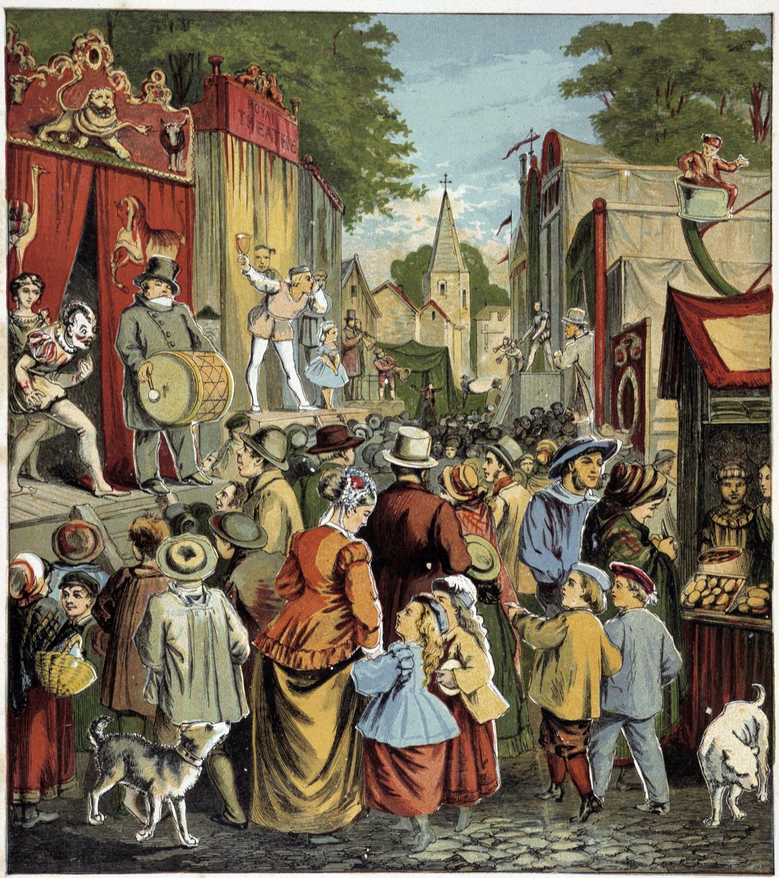 Carain Festival. Illustration of a children