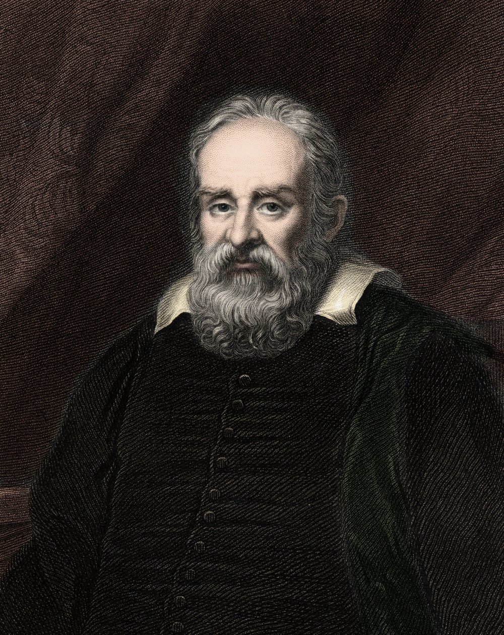 Galileo Galilei (1564-1642) - engraving - 19th century by Unknown artist