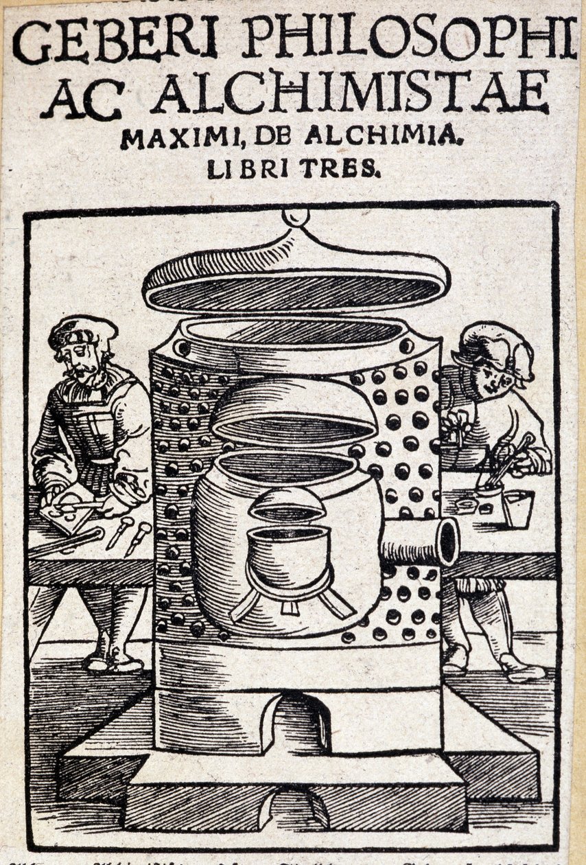 Geberi Philosophi ac Alchimistae Title Page of an Alchemy Deal by Unknown artist