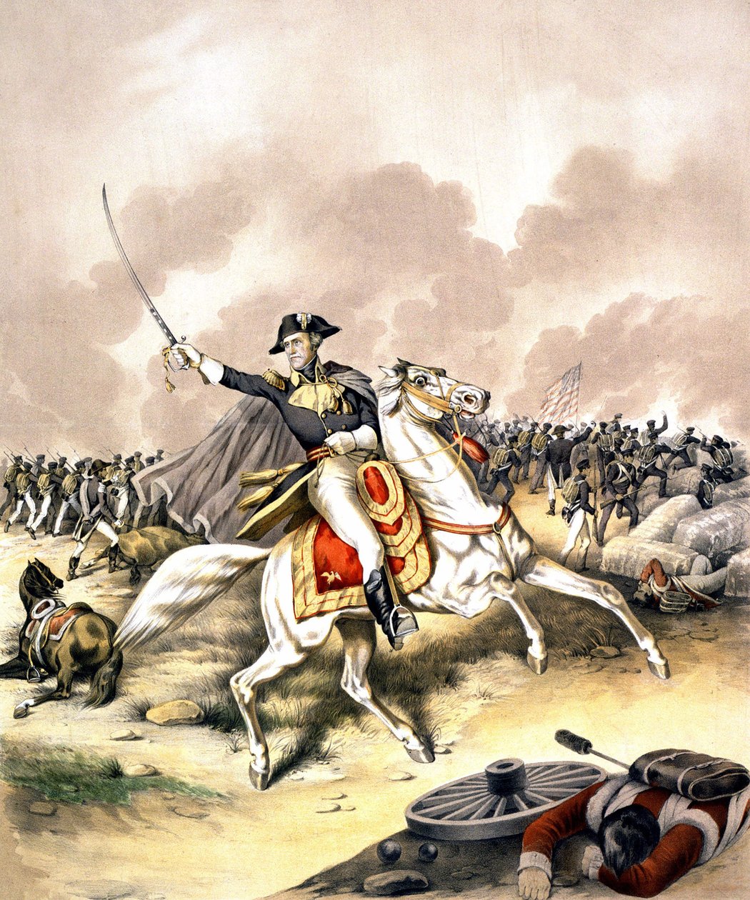 General Andrew Jackson (1767 - 1845) at the Battle of New Orleans in 1812 by Unknown artist