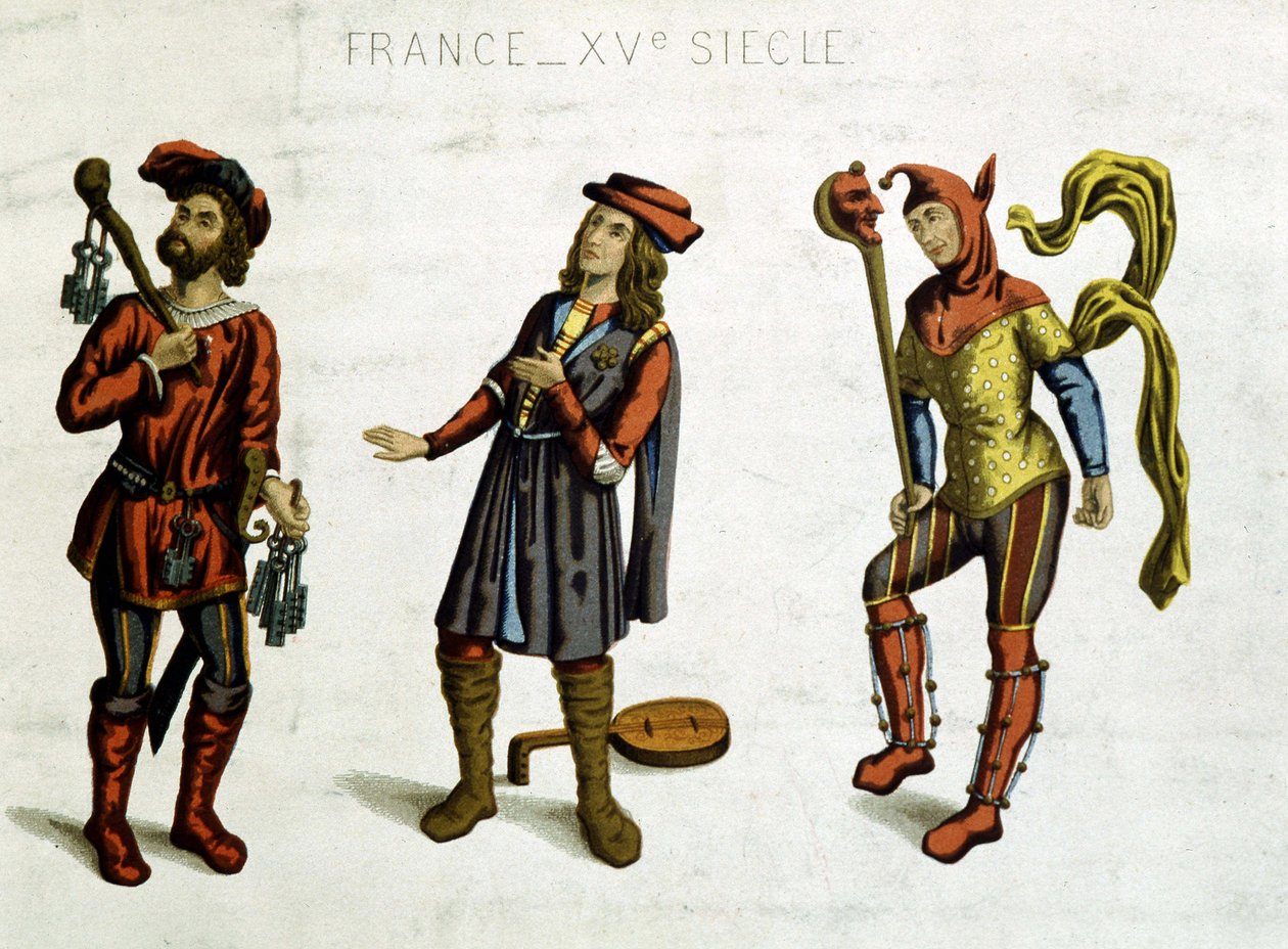 Jailer, Minstrel and Fool, from a Macabre Dance by Unknown artist