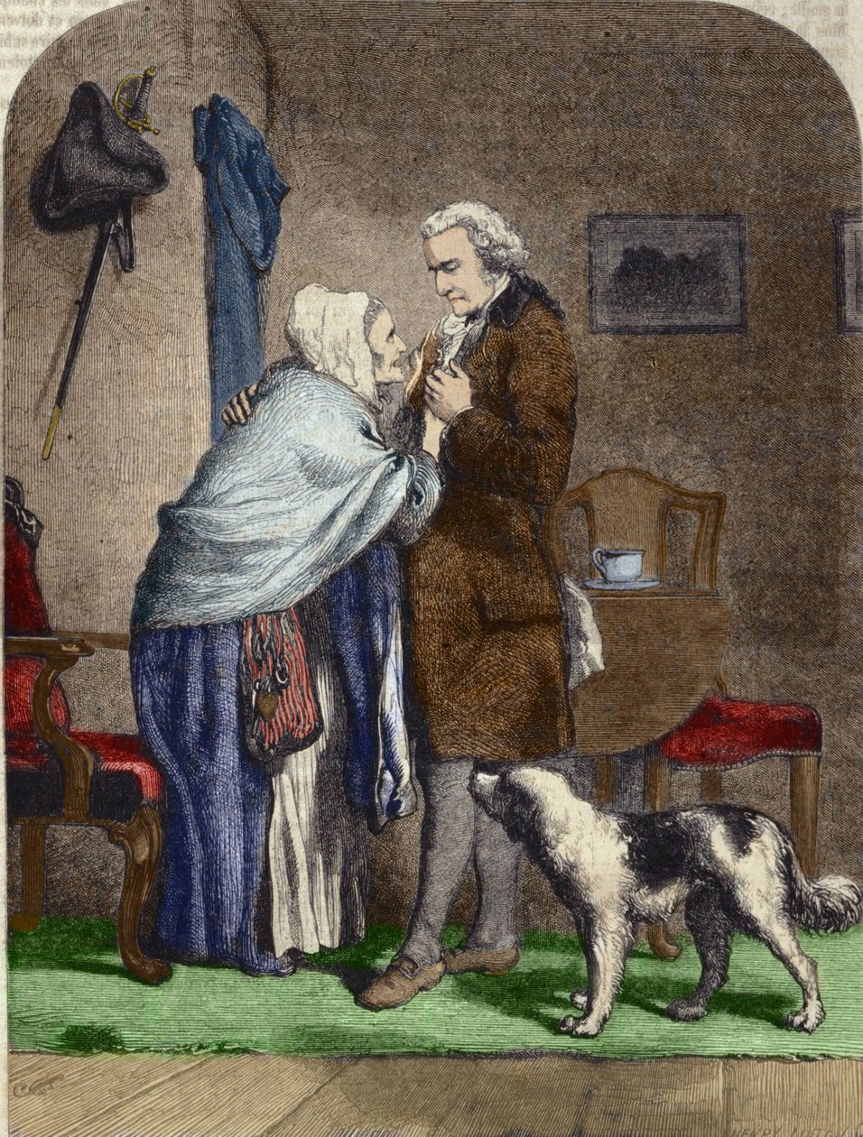 George Washington Greets His Mother Before Leaving by Unknown artist