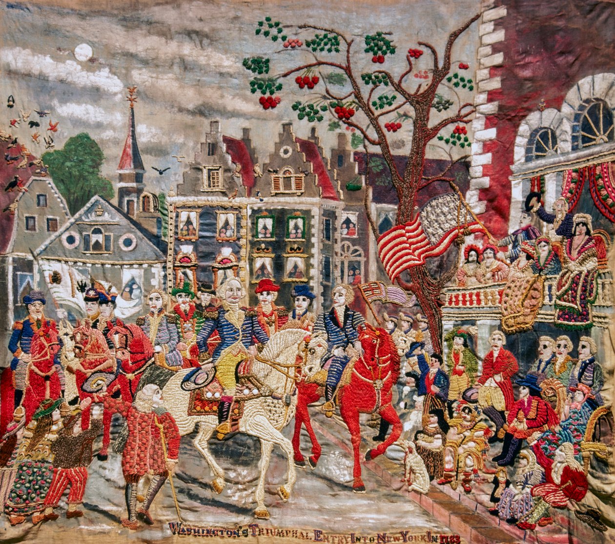 George Washington Triumphantly Arriving at Federal Hall in New York City by Unknown artist