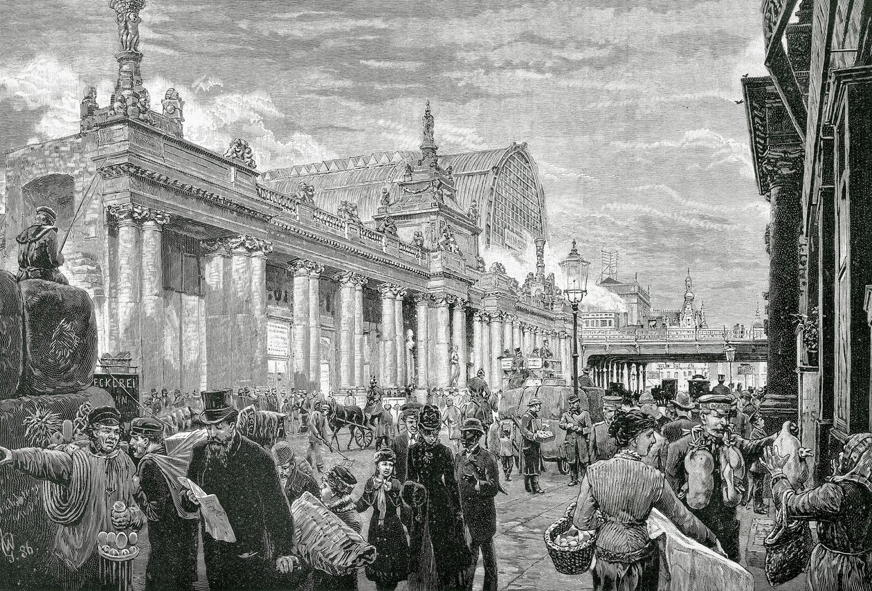 German Empire or Second Reich (1871-1918): Socialist Demonstration on the Berlin Market Square, February 25 by Unknown artist